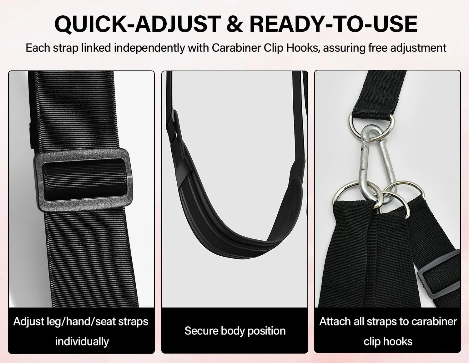 ElarisX Adjustable Door Swing with Handles - Image 5