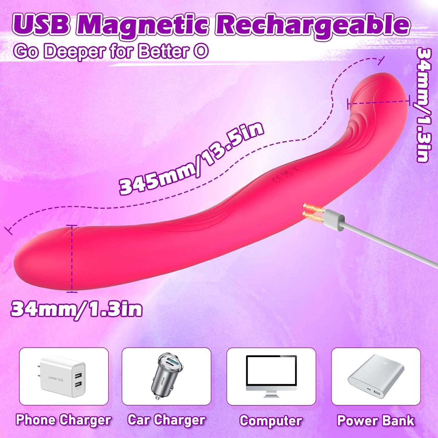 TwinTease 9 Vibrations Dual Dildo Vibrator - Image 7