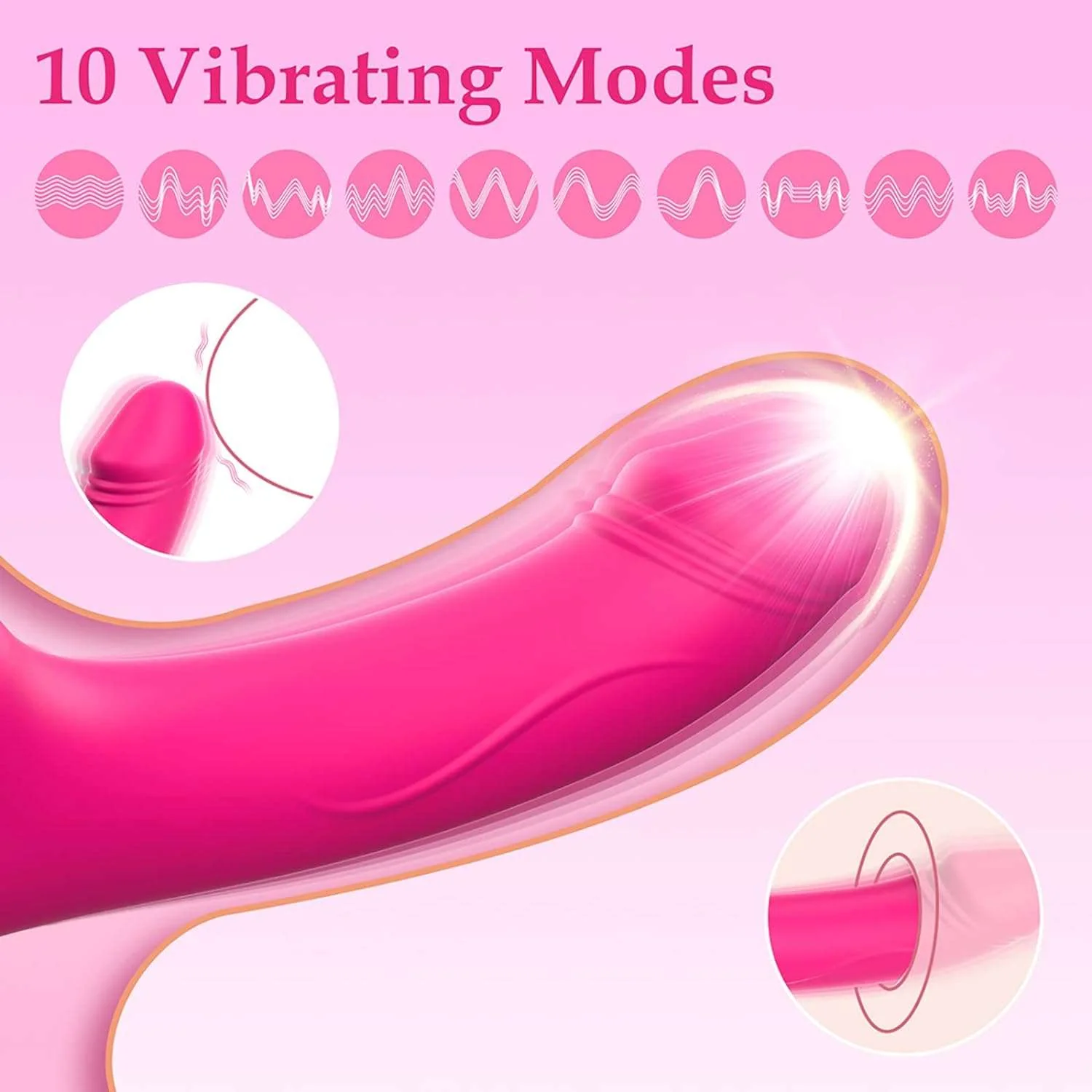 VeloDouble G-Spot Clit Dildo Vibrator - Image 3