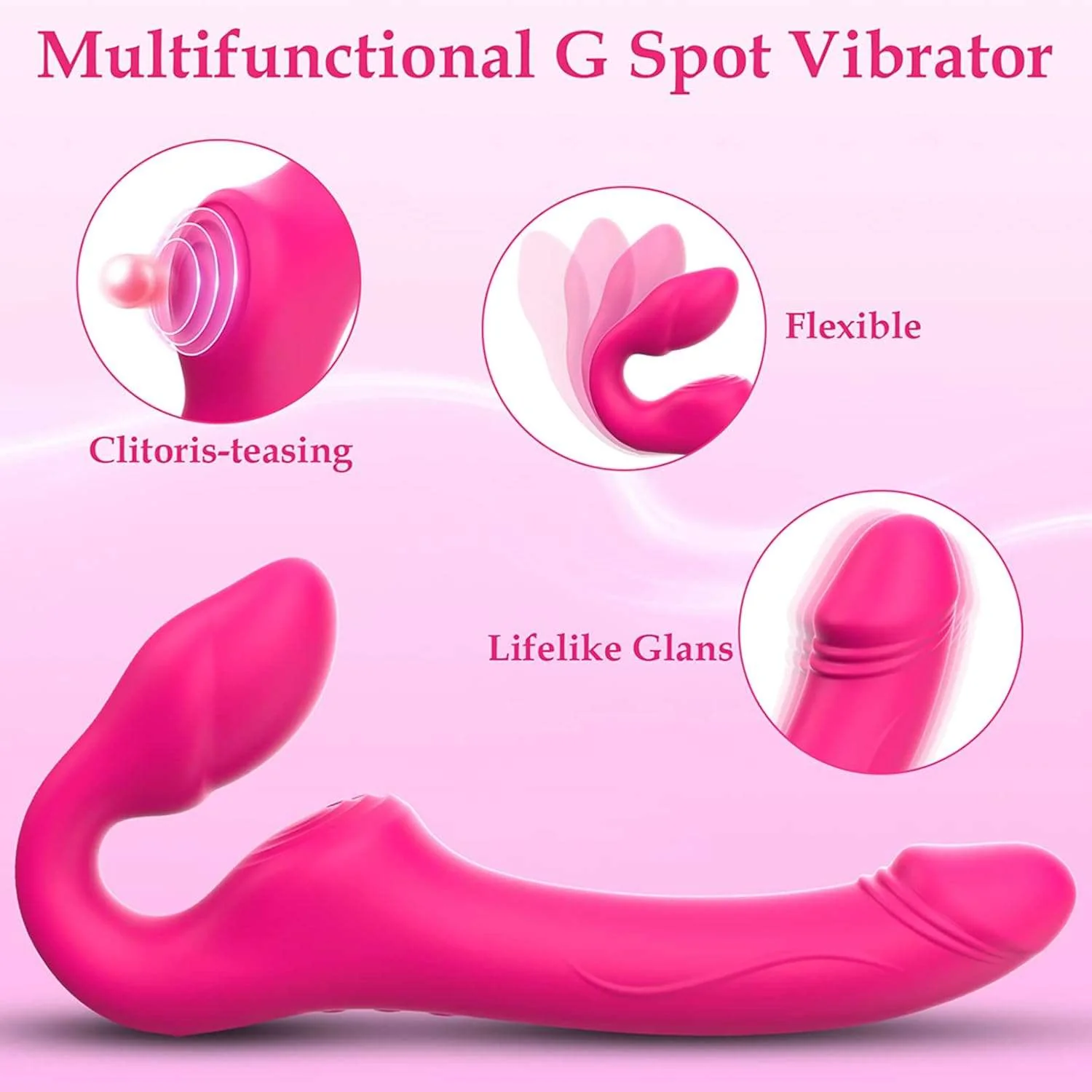 VeloDouble G-Spot Clit Dildo Vibrator - Image 4