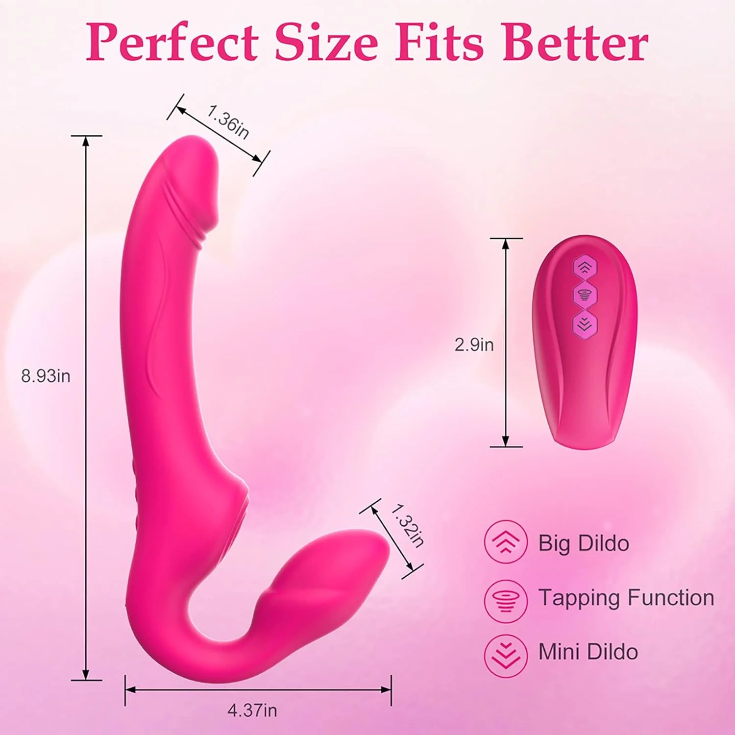 VeloDouble G-Spot Clit Dildo Vibrator - Image 5