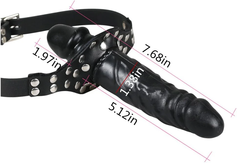 DoubleD BDSM Lockable Penis Mouth Gag - Image 2