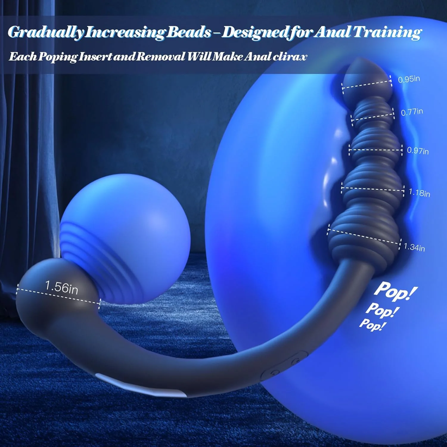 CurvePulse Dual-Ended Vibrating Prostate Massager 9 Modes - Image 3
