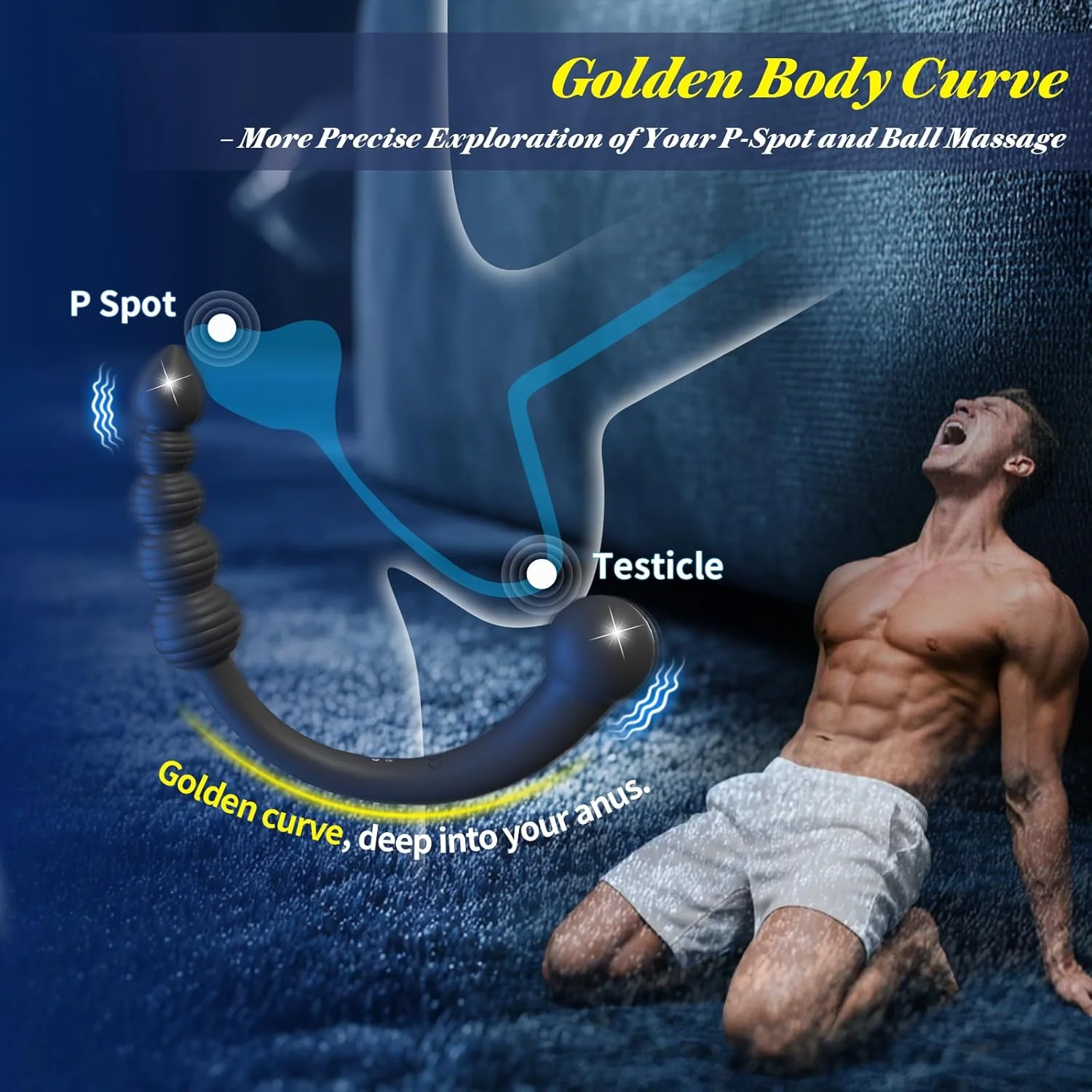 CurvePulse Dual-Ended Vibrating Prostate Massager 9 Modes - Image 4
