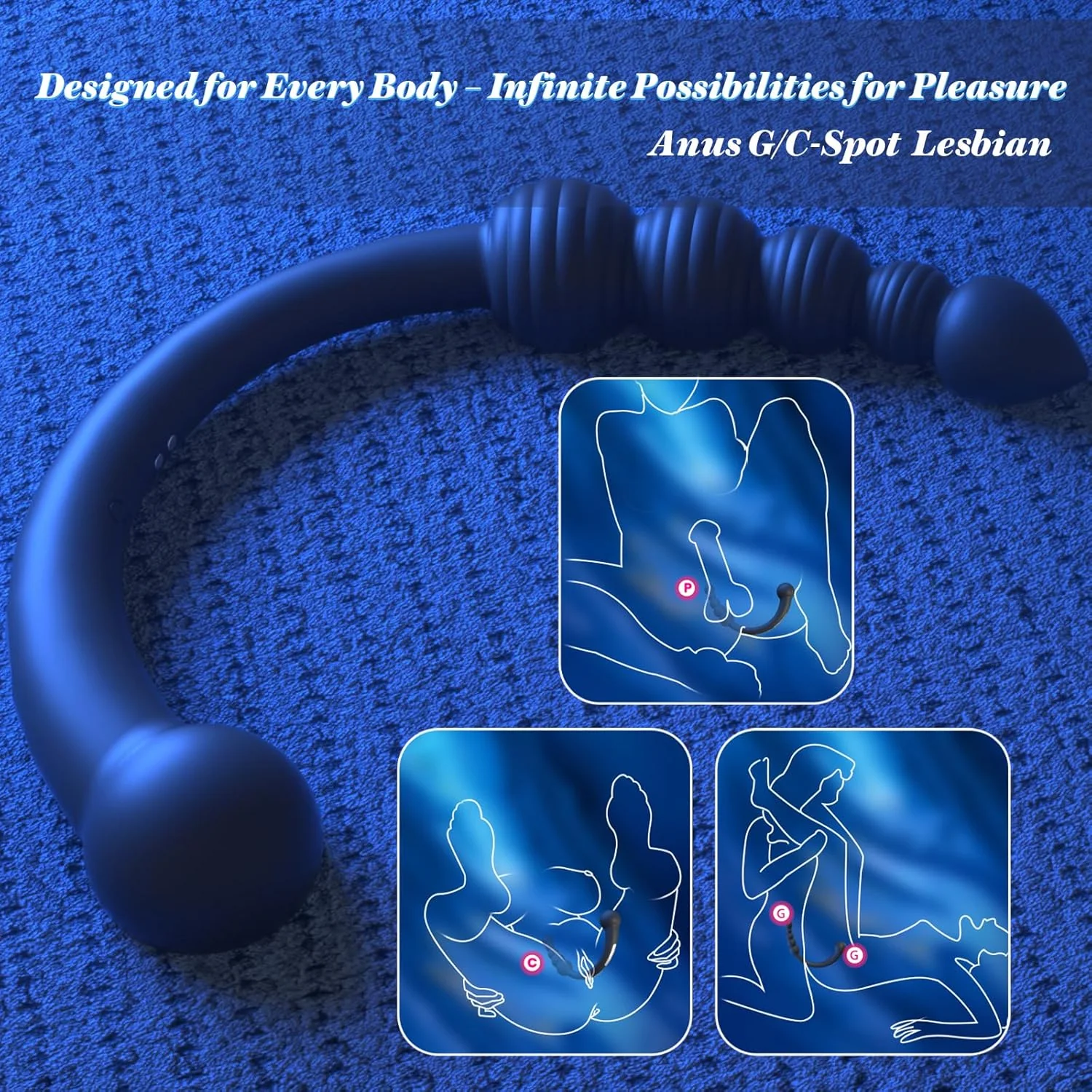 CurvePulse Dual-Ended Vibrating Prostate Massager 9 Modes - Image 6