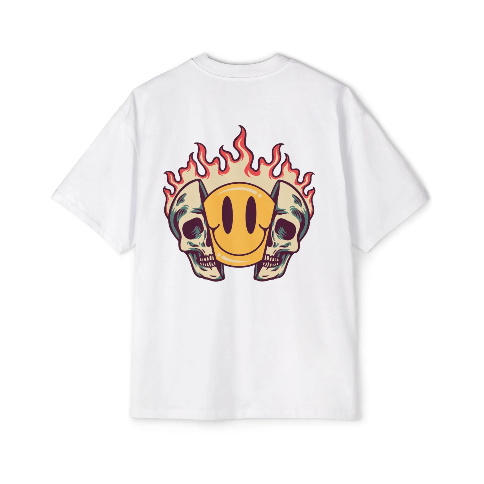 EA Men's Fire Emoji Oversized Tee - Image 3