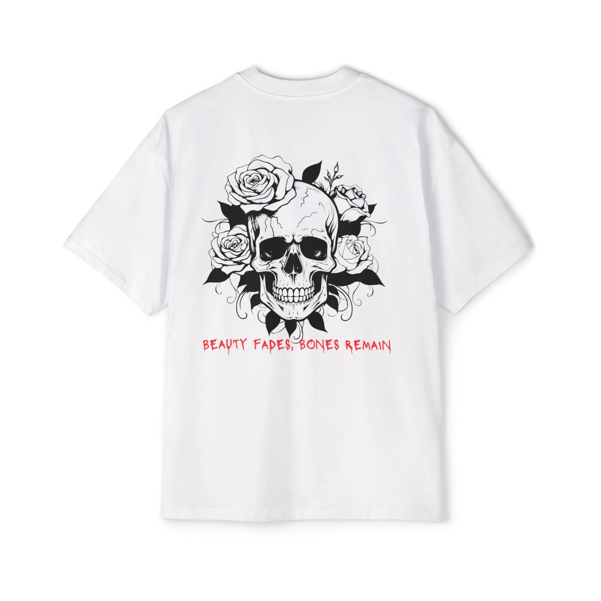 EA Men's Oversized Skull & Roses Tee - Image 3