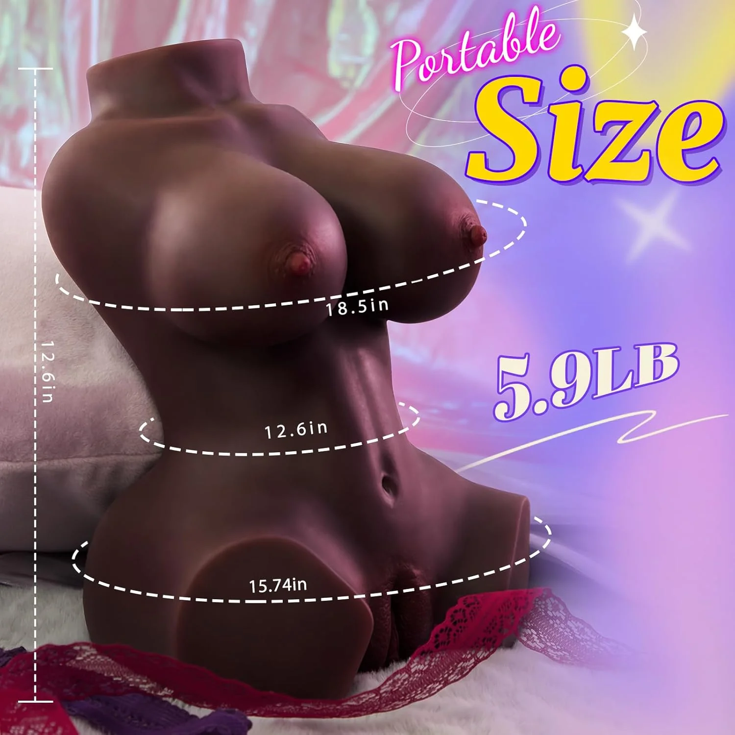 NoireX Ebony Sex Doll Torso 3-in-1 Dual Channel - Image 6