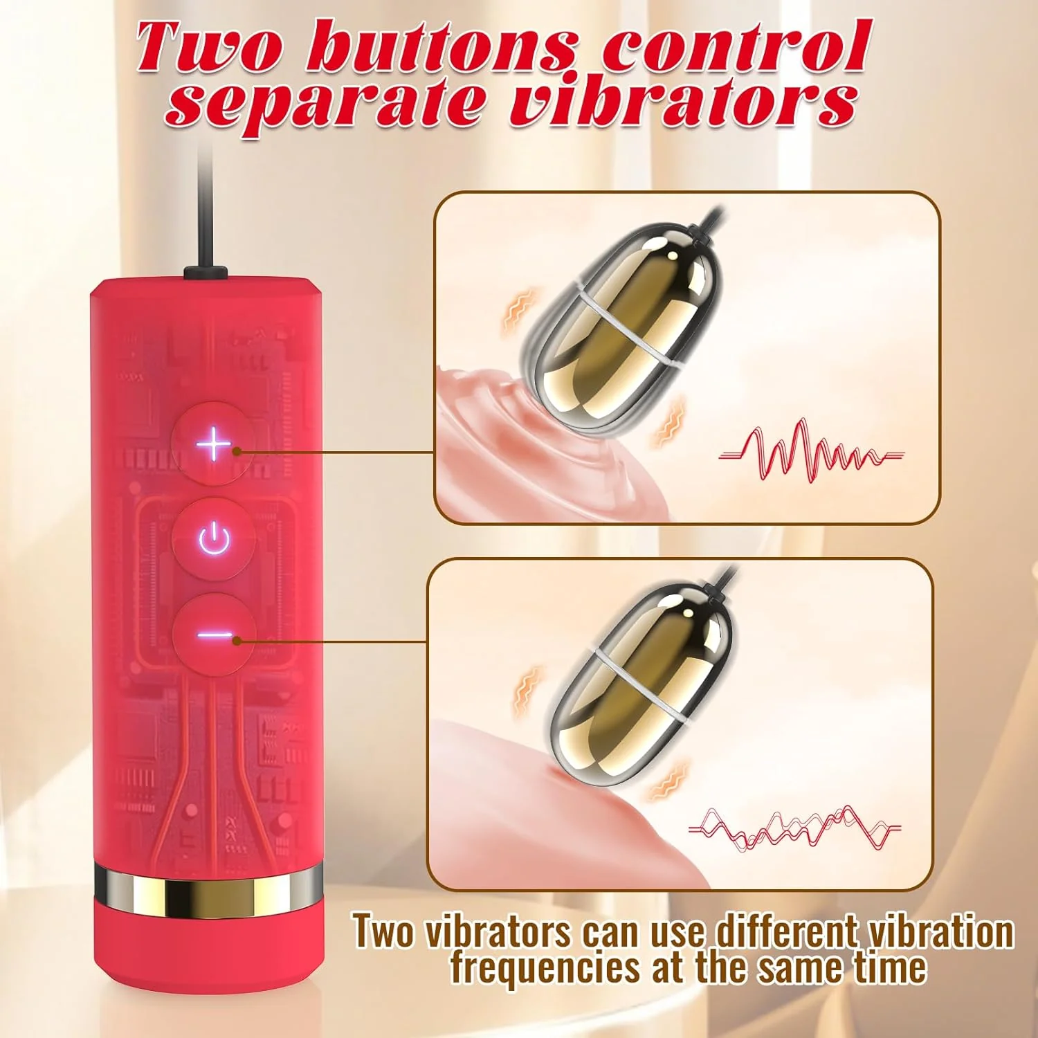 EchoEgg Double Egg Clitoral Stimulator Vibrator - Image 5