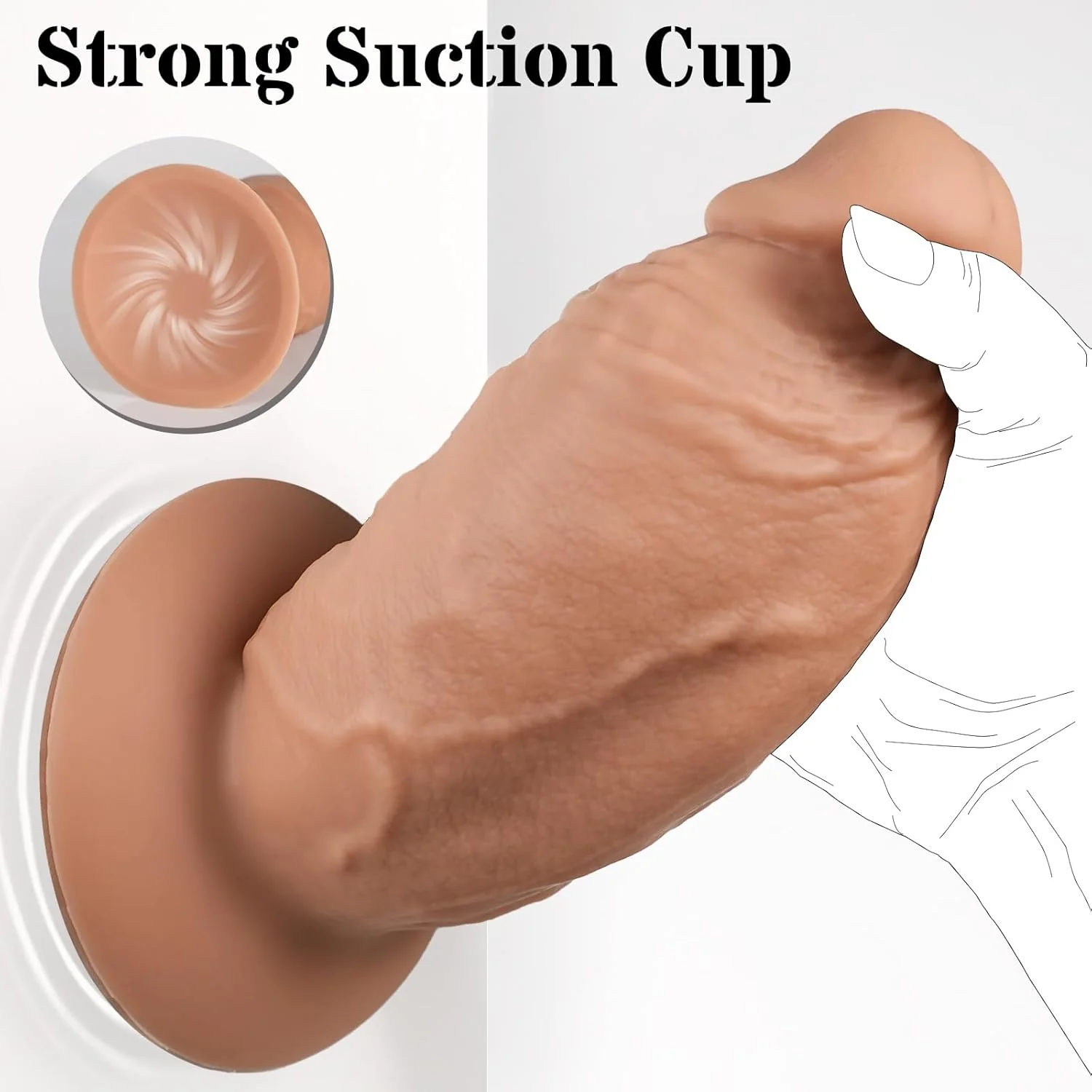 EclipseLust 3.8'' Diameter Thick Dildo - Image 3
