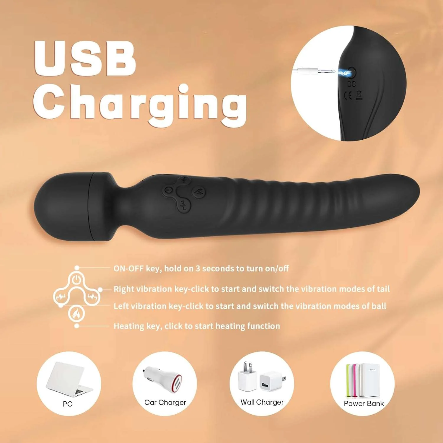 EcstasyCurve G-Spot Vibrator Sex Wand - Image 4