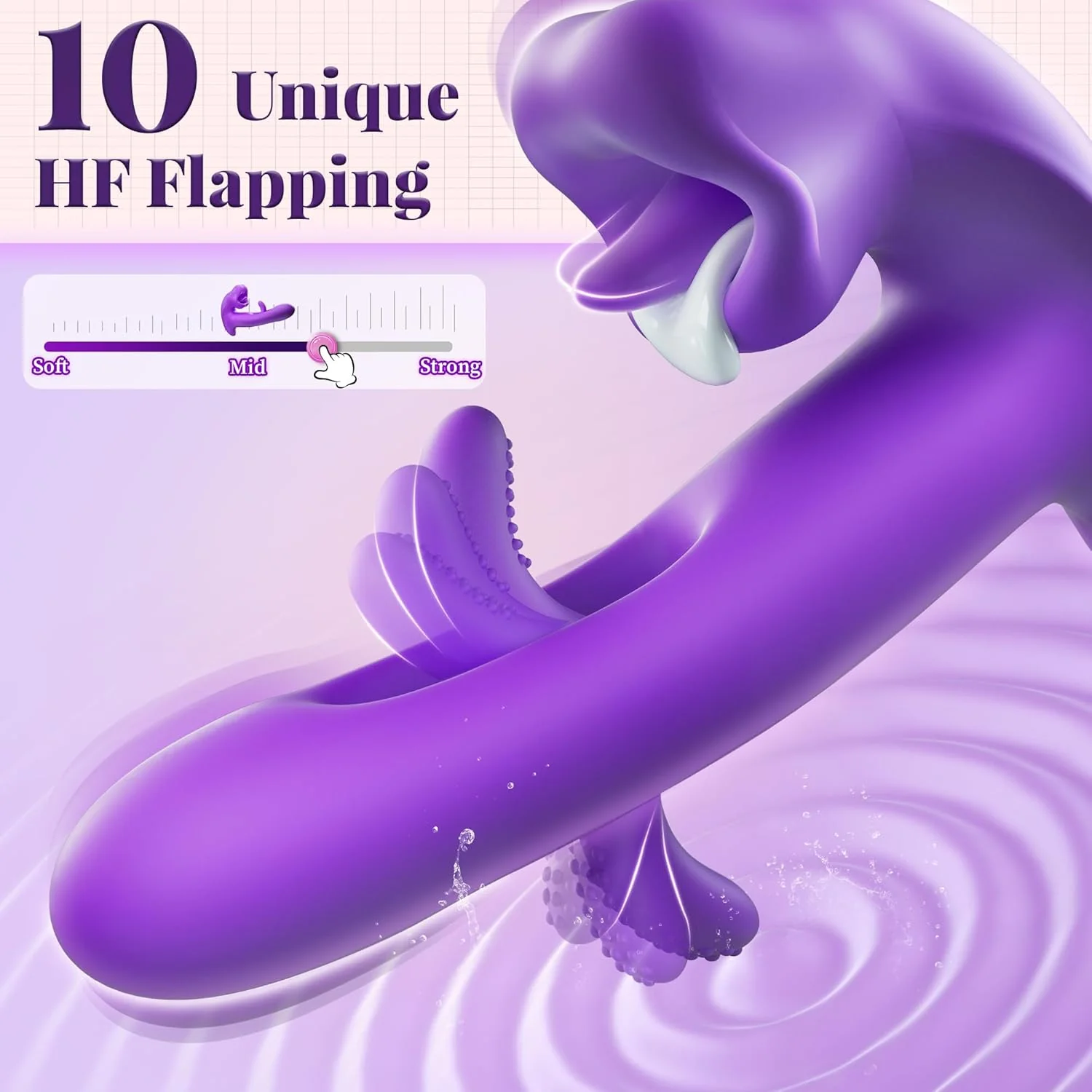 EcstasyKiss G-Spot Flapping & Licking Vibrator - Image 5