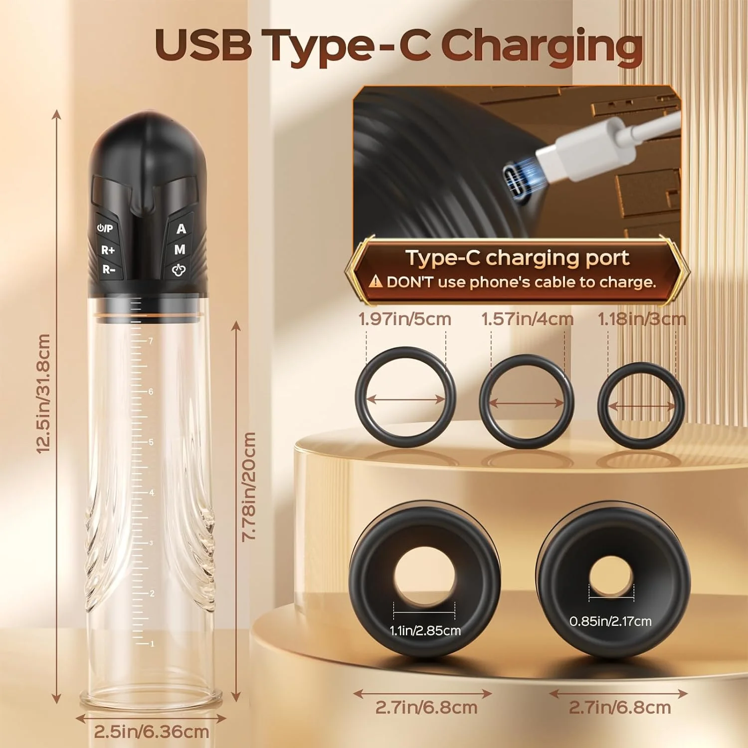 SpartaFlow Electric Penis Pump 3 Modes LED Display - Image 5