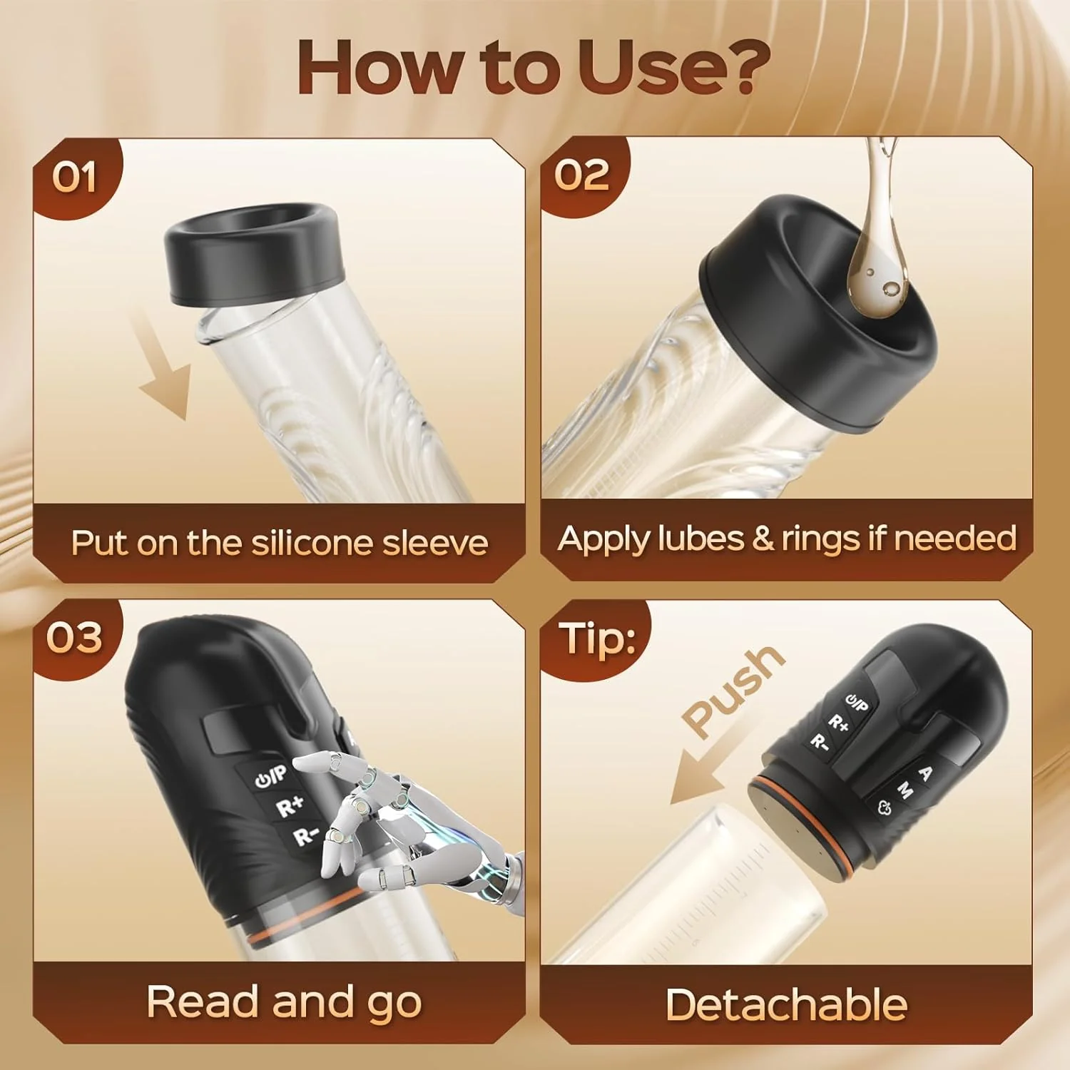 SpartaFlow Electric Penis Pump 3 Modes LED Display - Image 7