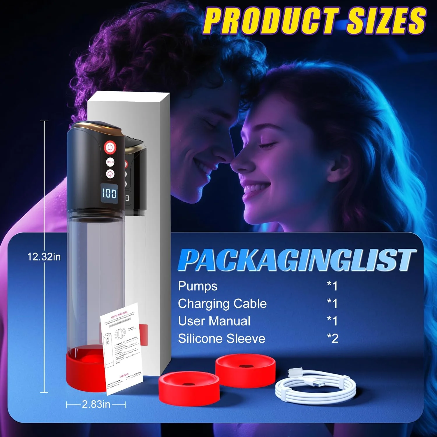 VacuRise Penis Pump 8 Suction Modes LED Display - Image 6
