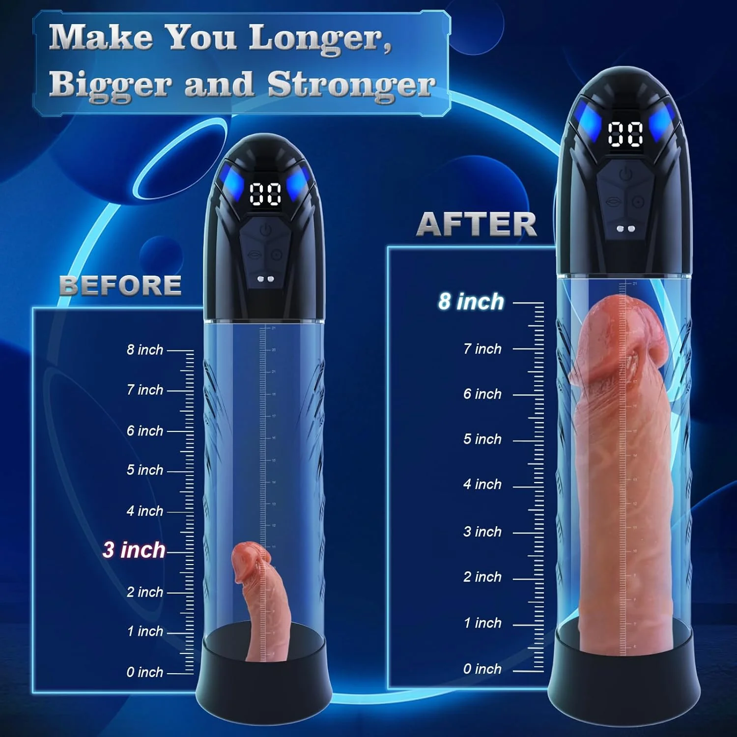 HyperFlux Electric Penis Pump 10 Modes Dual Function - Image 3