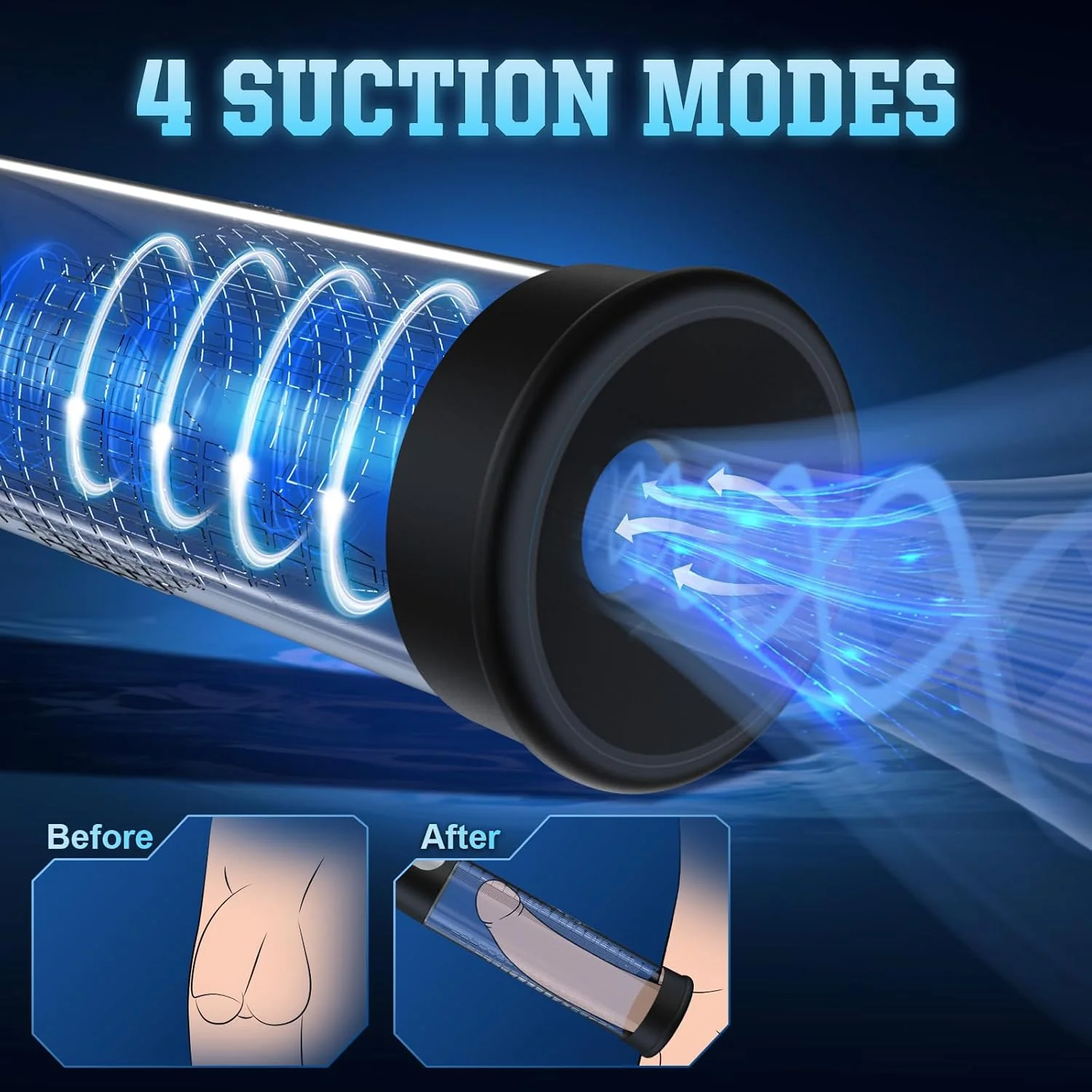 PowerScale Electric Penis Pump with Display & 4 Modes - Image 3
