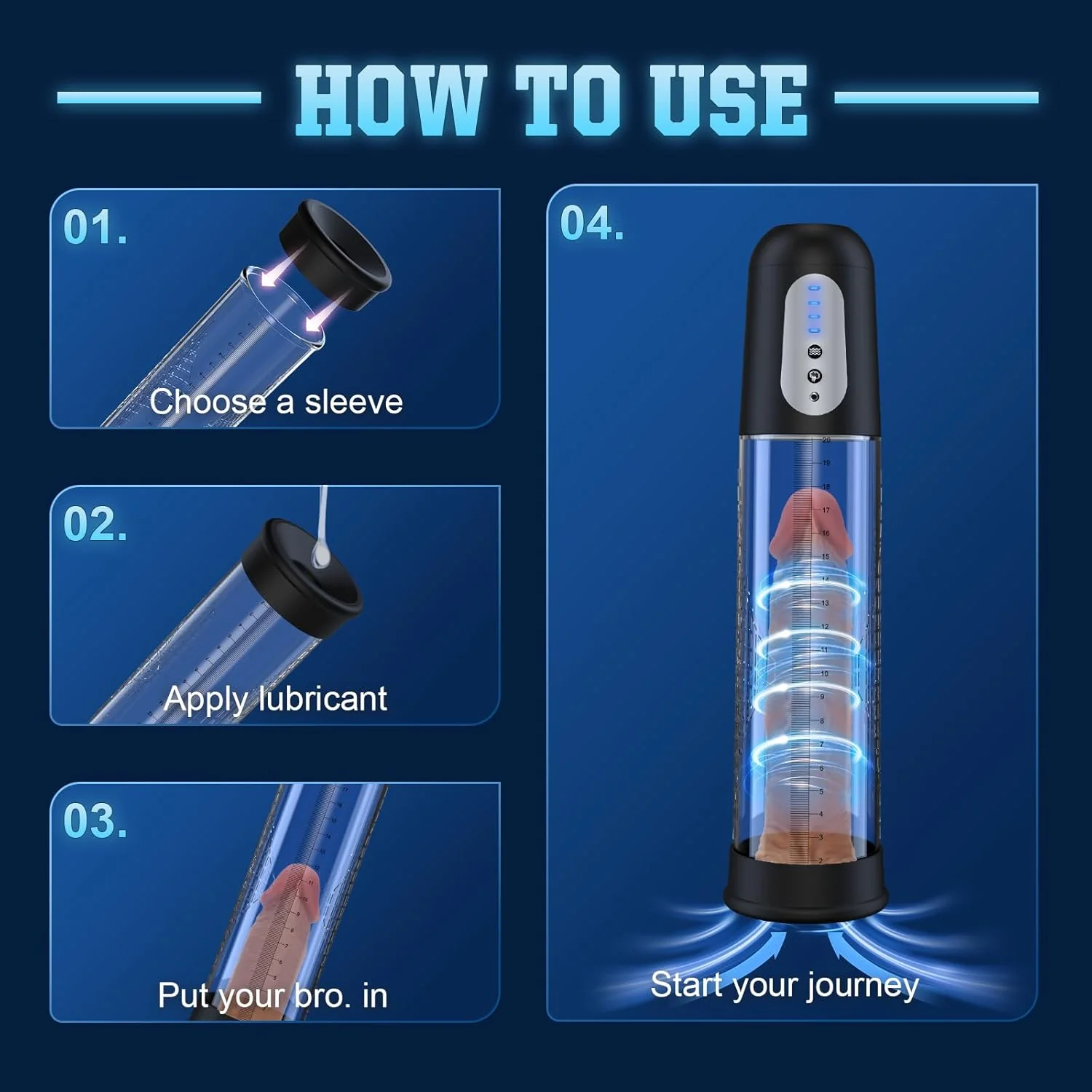 PowerScale Electric Penis Pump with Display & 4 Modes - Image 6