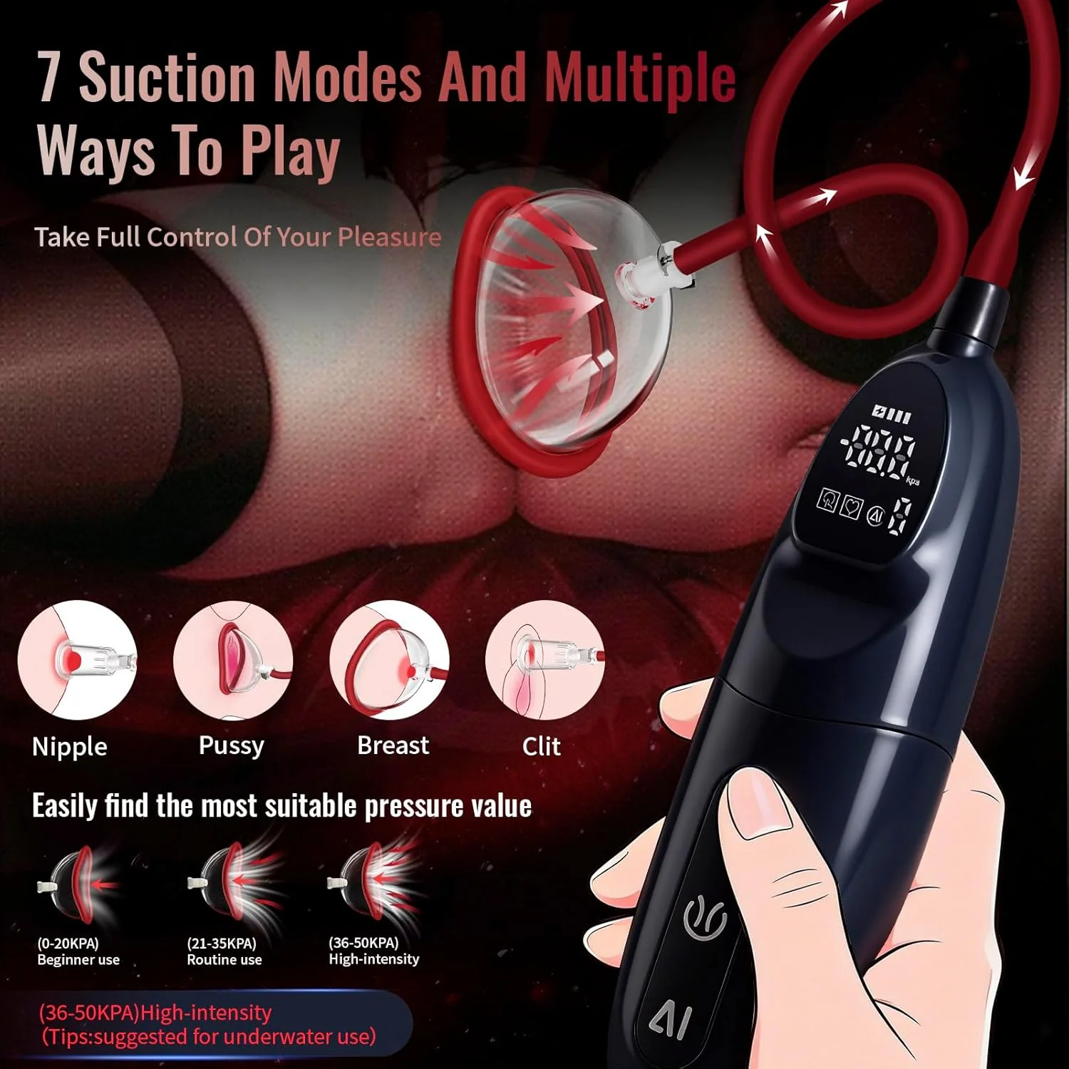 VelatriX Electric Pussy Pump 8 Cup Kit - Image 3