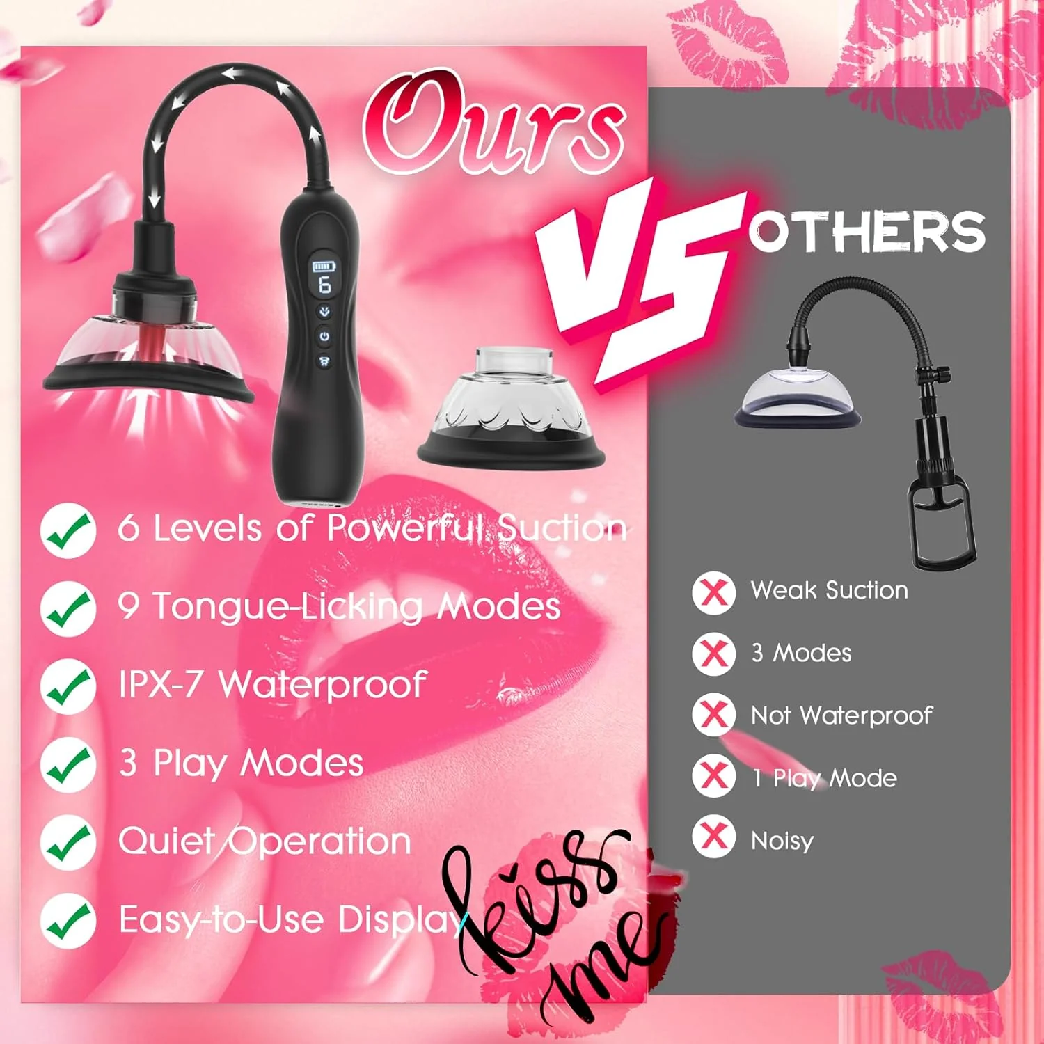 LuxePulse Electric Pussy Pump 6 Suction 9 Modes - Image 7