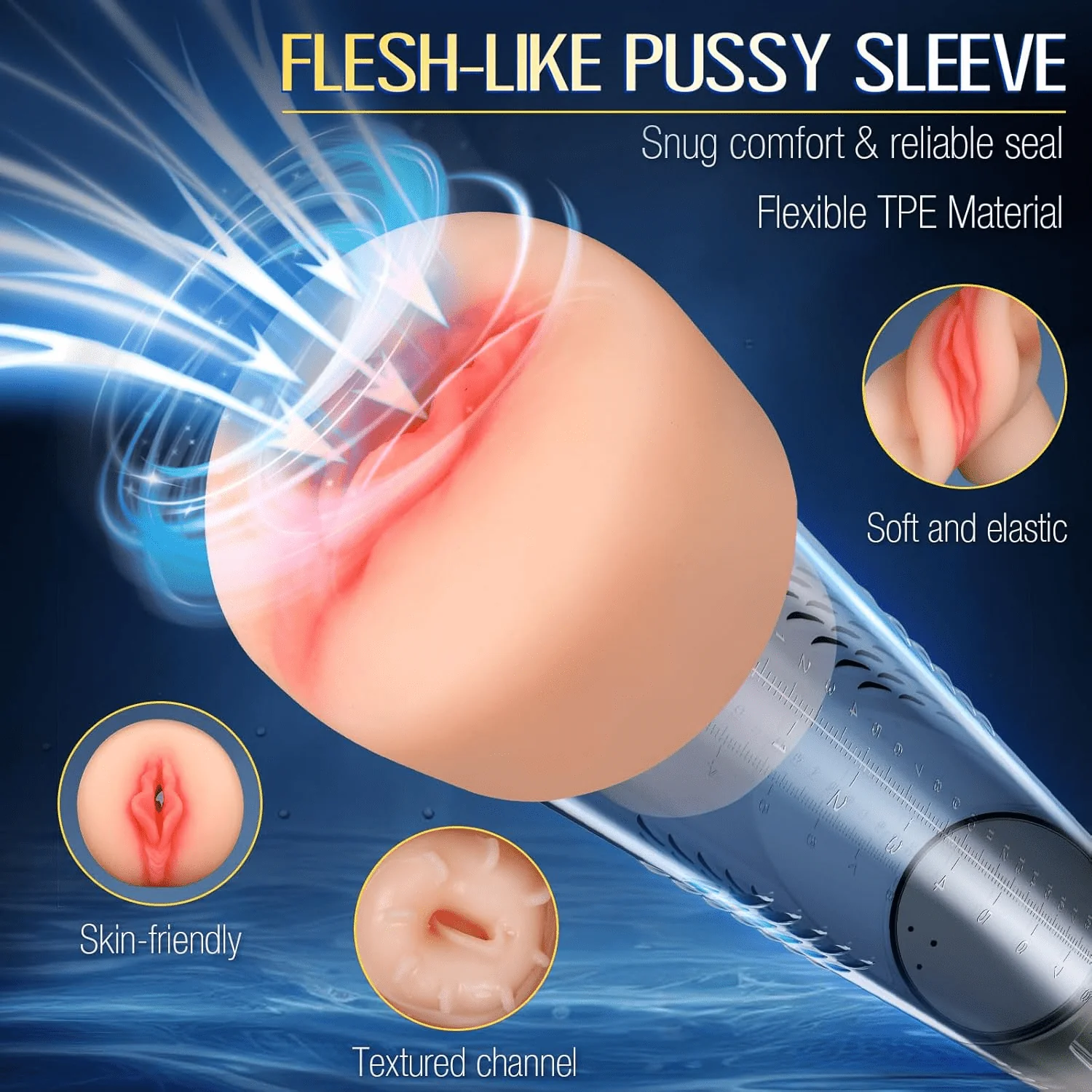 AquaBurst Penis Pump 5 Modes Burst LCD Display - Image 3