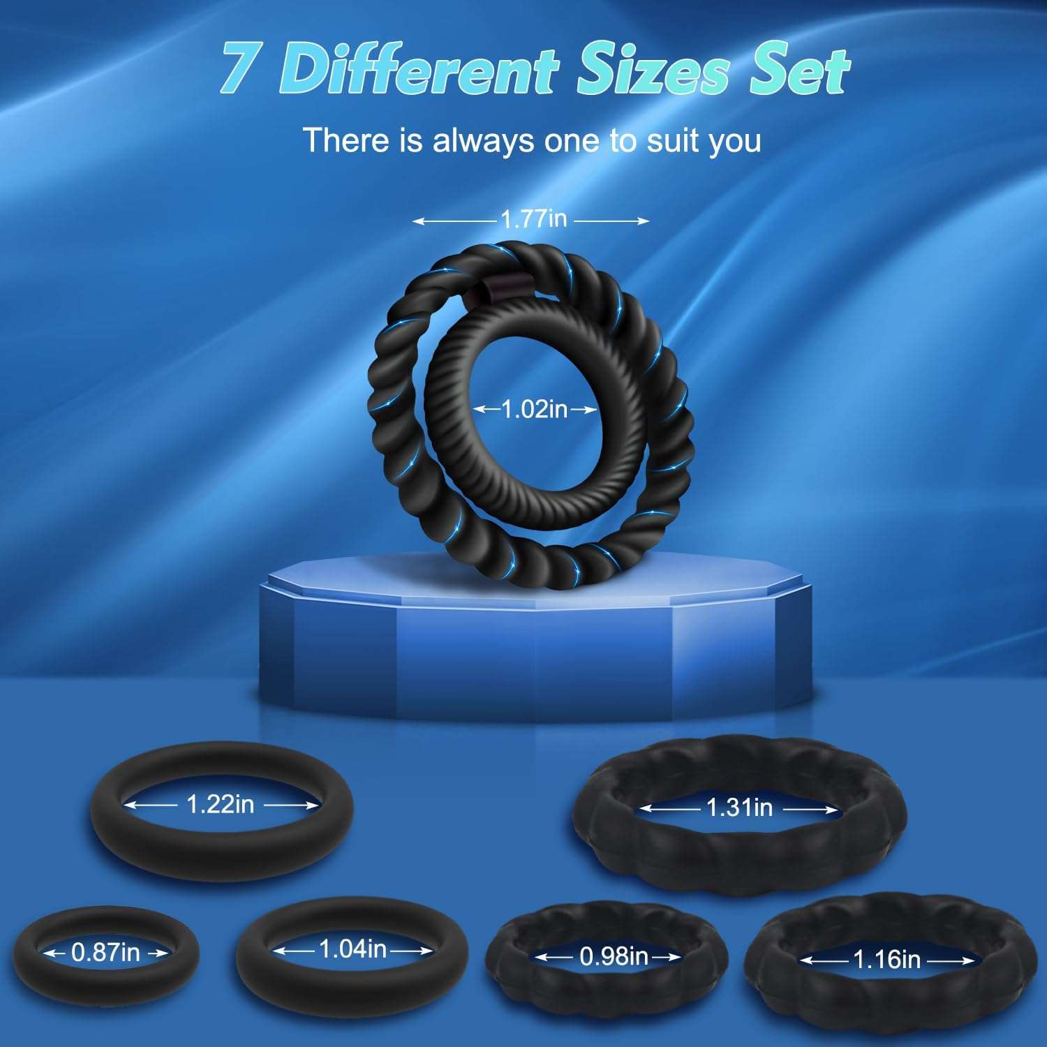 Premium Penis Ring Set for Enhanced Erection Support - Image 3