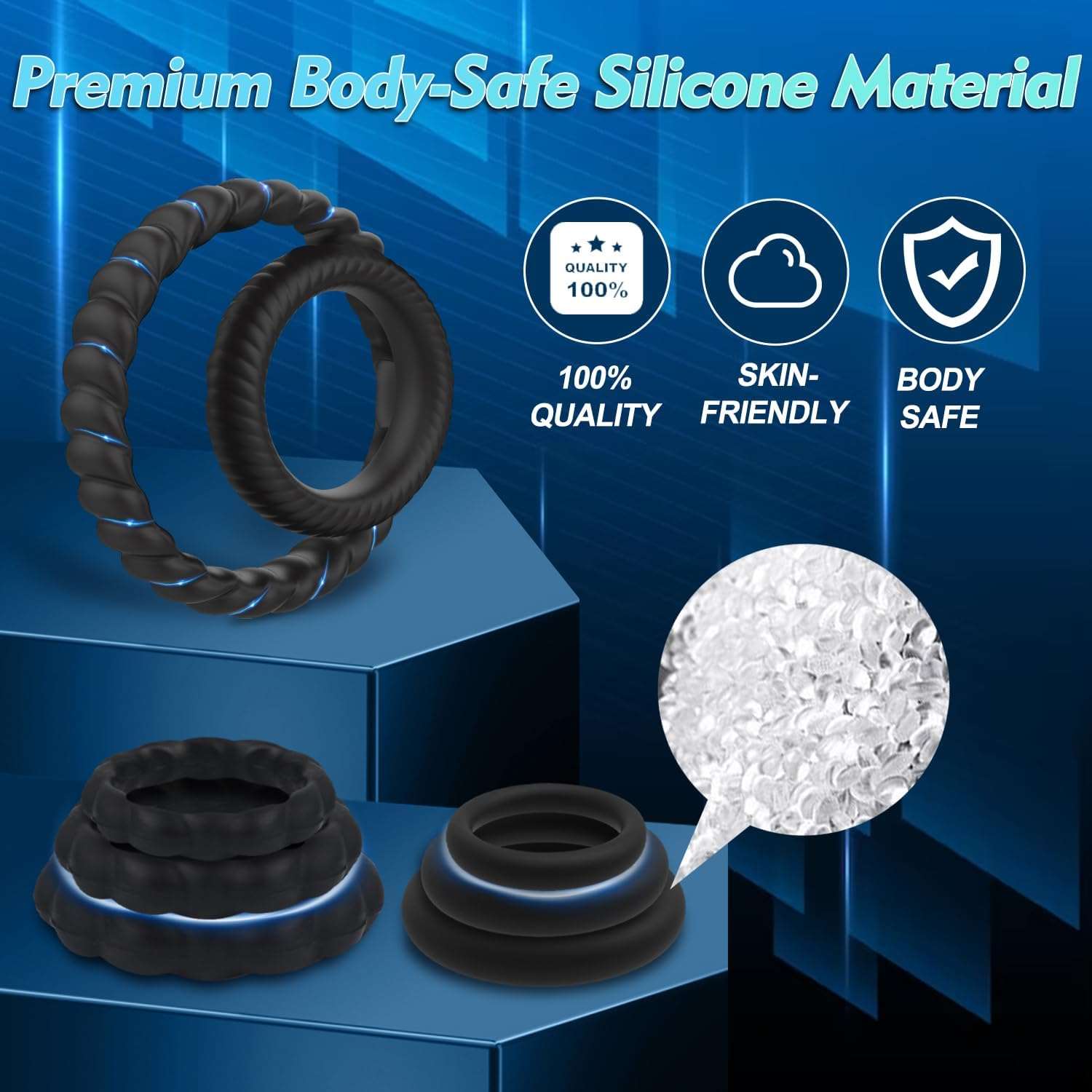 Premium Penis Ring Set for Enhanced Erection Support - Image 4