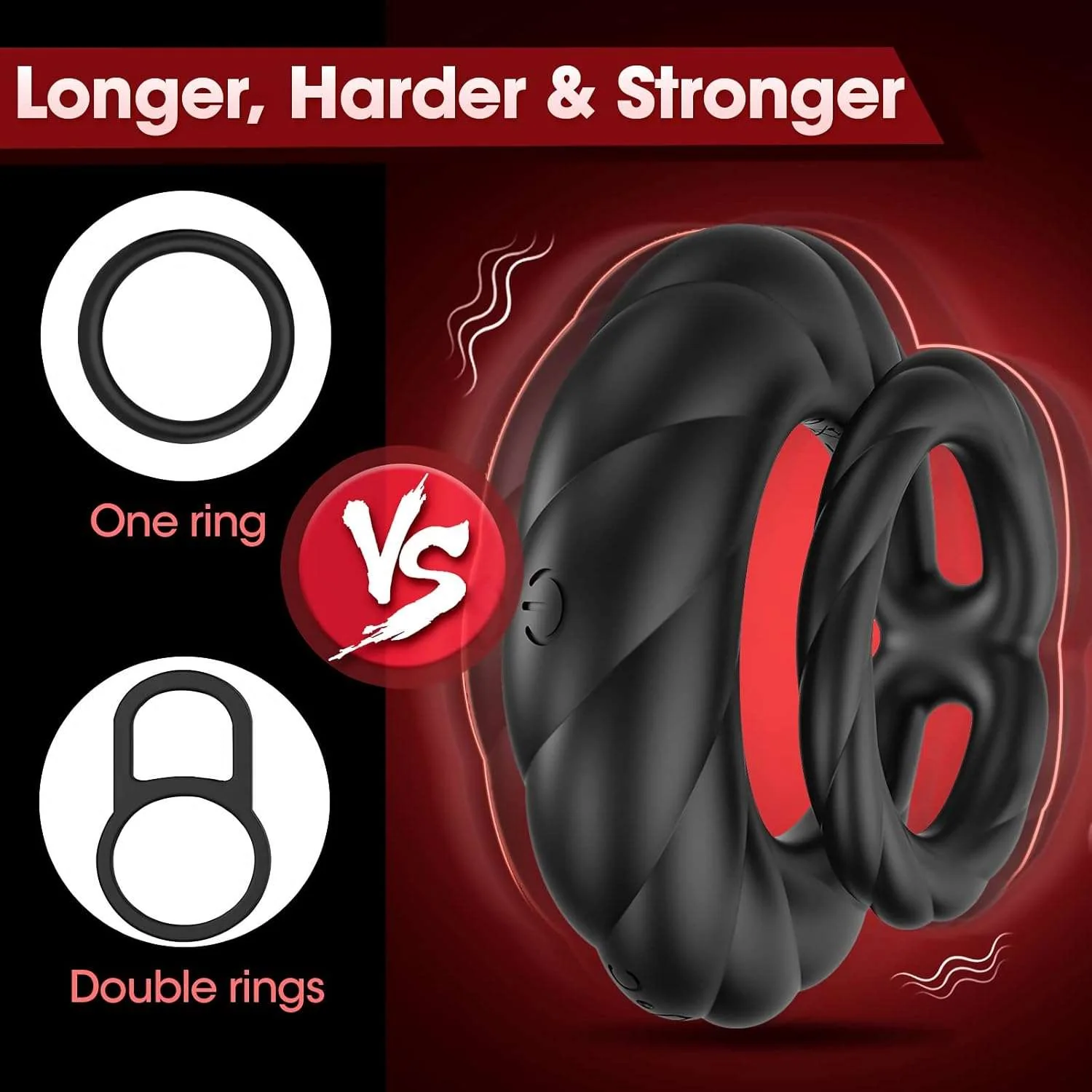 VibeCircle Dual Stimulation Penis Ring - Image 5