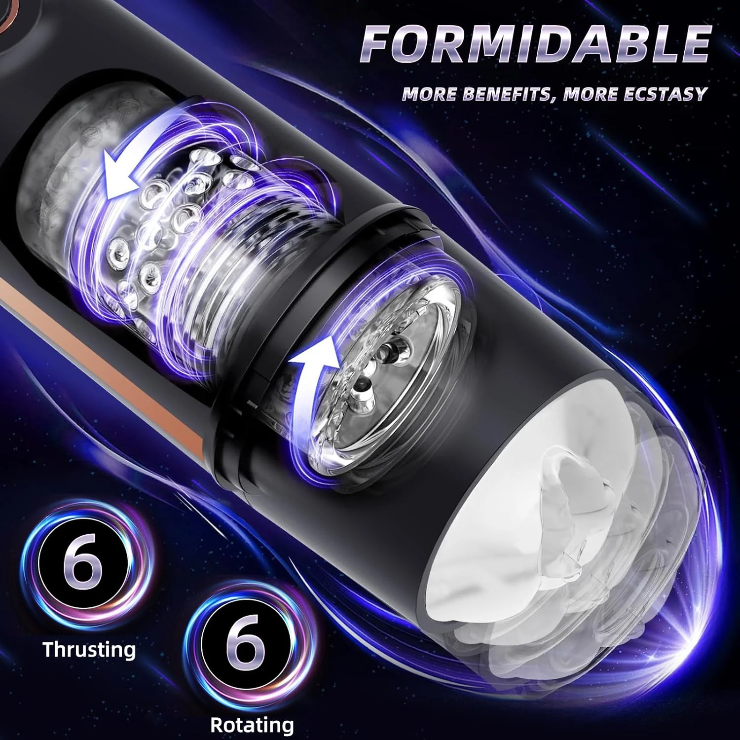 ErosEclipse Automatic Thrusting & Rotating Male Masturbator - Image 2