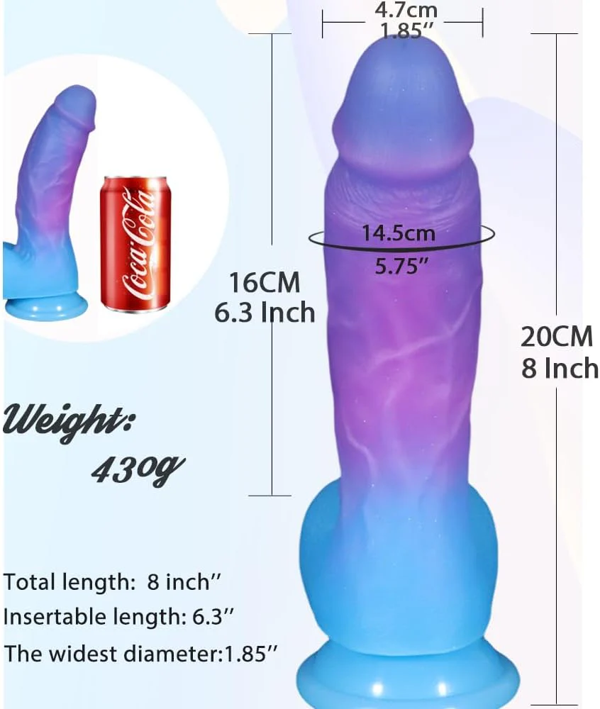 EuphoriaFlare 8" Flexible G-Spot Dildo - Image 5