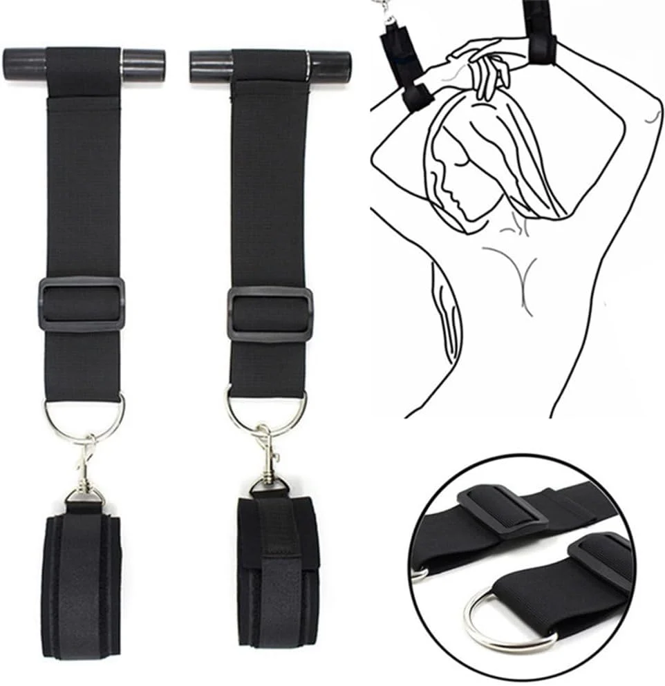 EuphoriaVine Door Hanging Swing Straps | Portable BDSM Bondage Restraints - Image 5