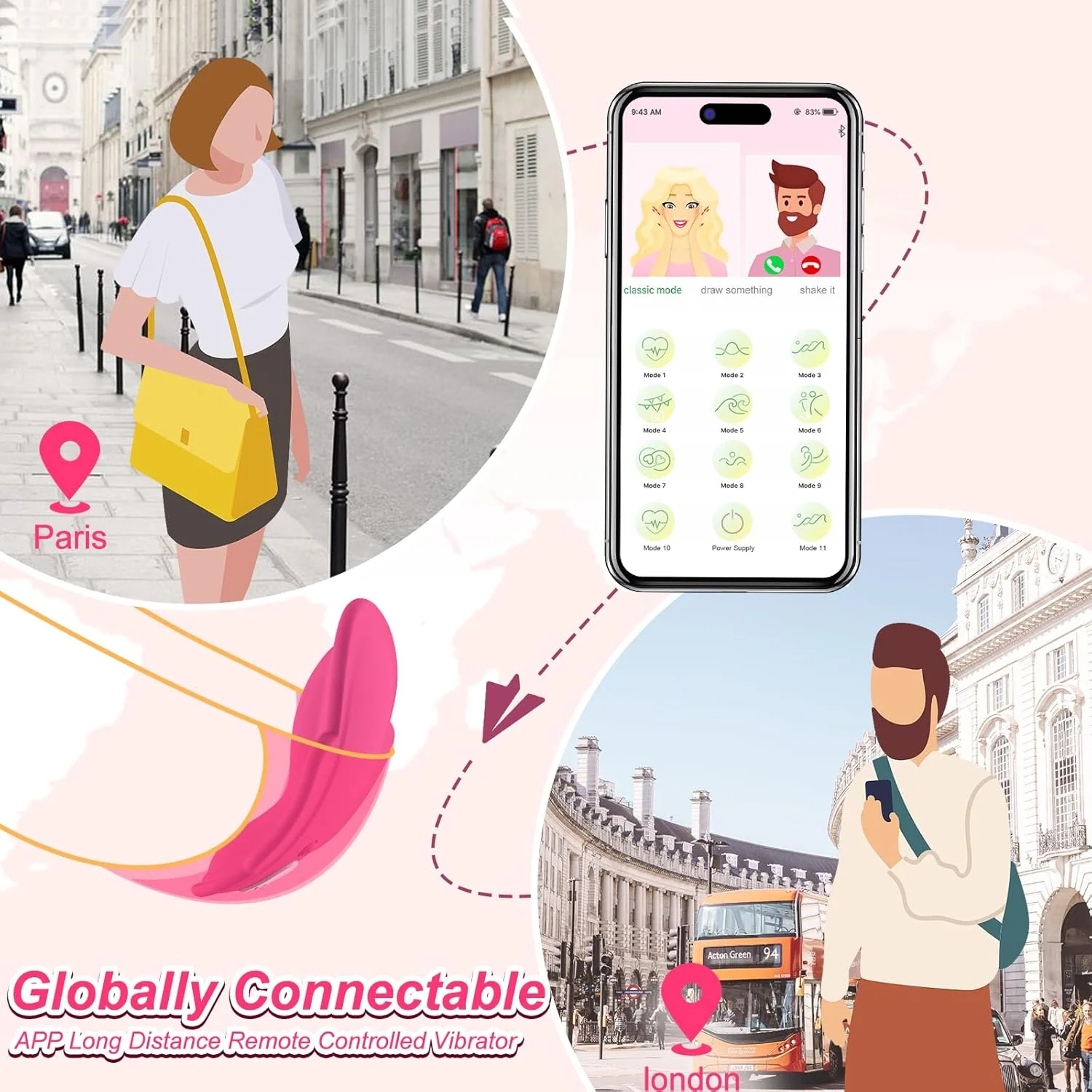 EuphoriaWear Wearable Panty Vibrator with App & Remote Control - Image 3