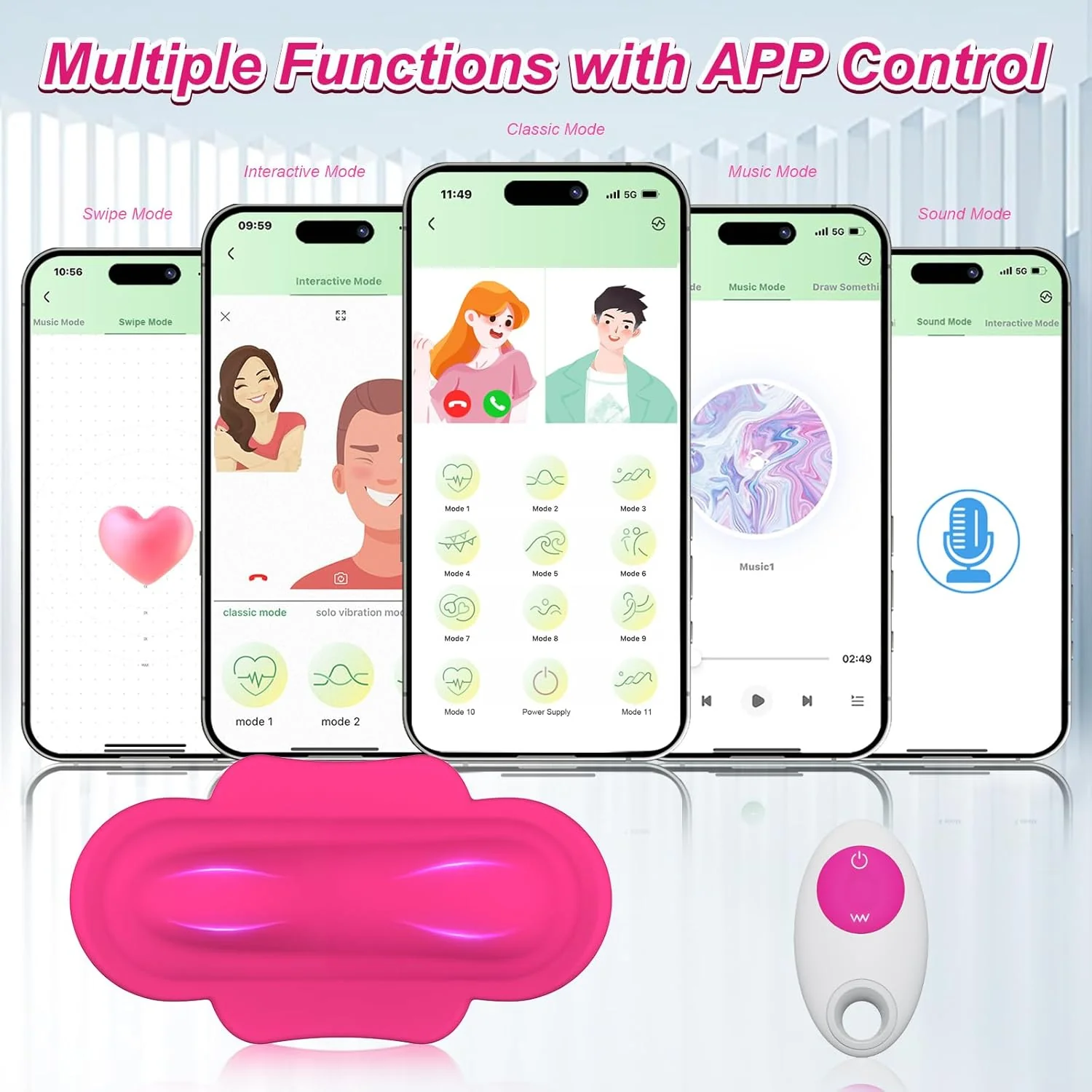 EuphoriaWear Wearable Panty Vibrator with App & Remote Control - Image 5
