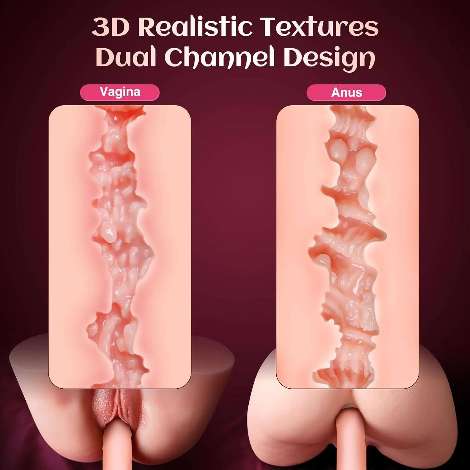 FantasyMuse 5.8lbs Vibrating Sex Doll Masturbator - Image 5