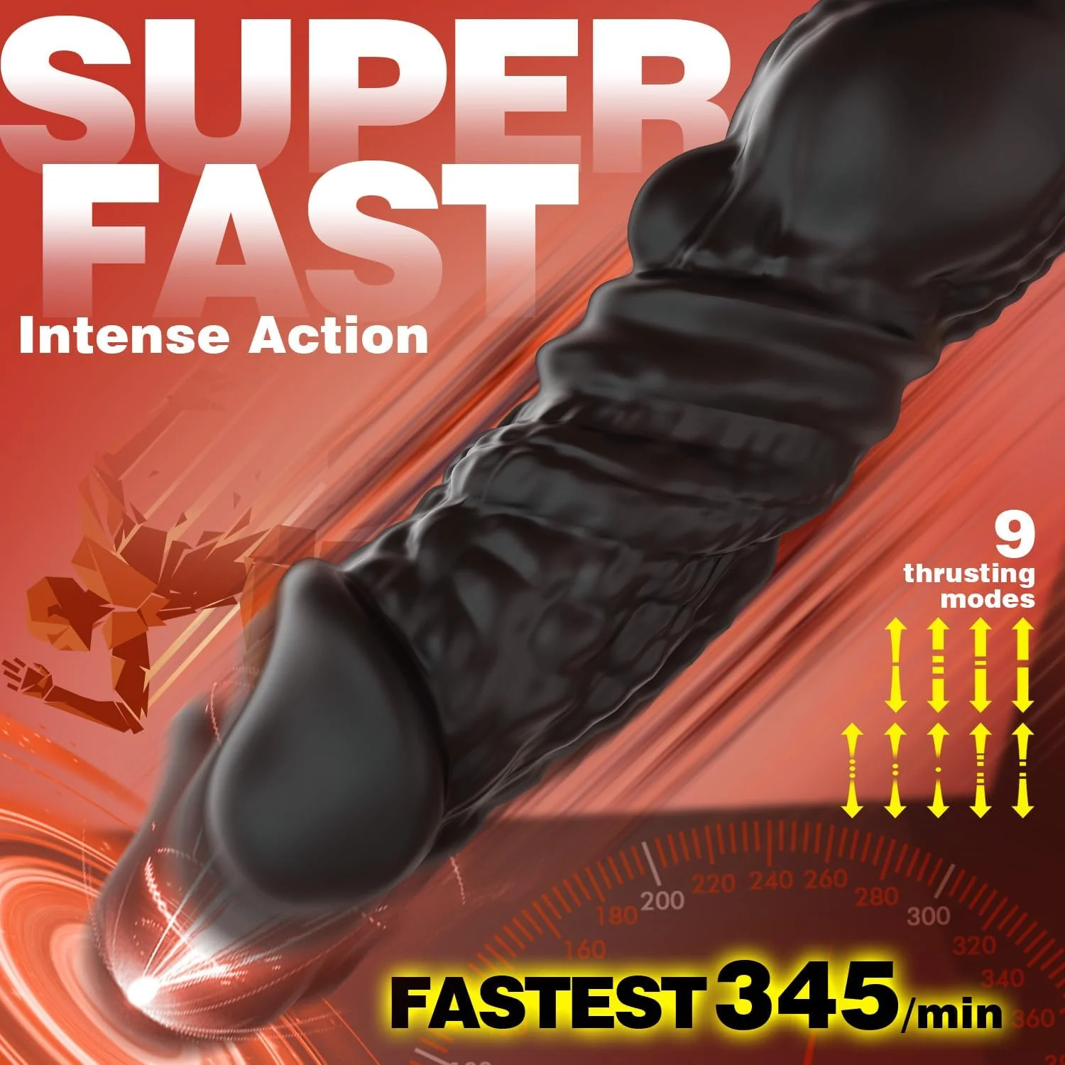 HyperThrust Thrusting Prostate Massager Cock Ring 9 Modes App Remote - Image 3