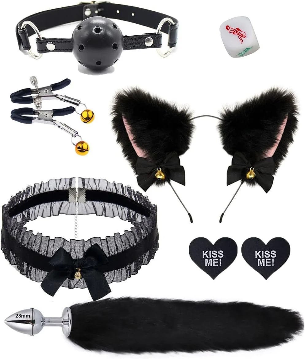 WildDesire Faux Fur Tail Plug BDSM Cosplay Set