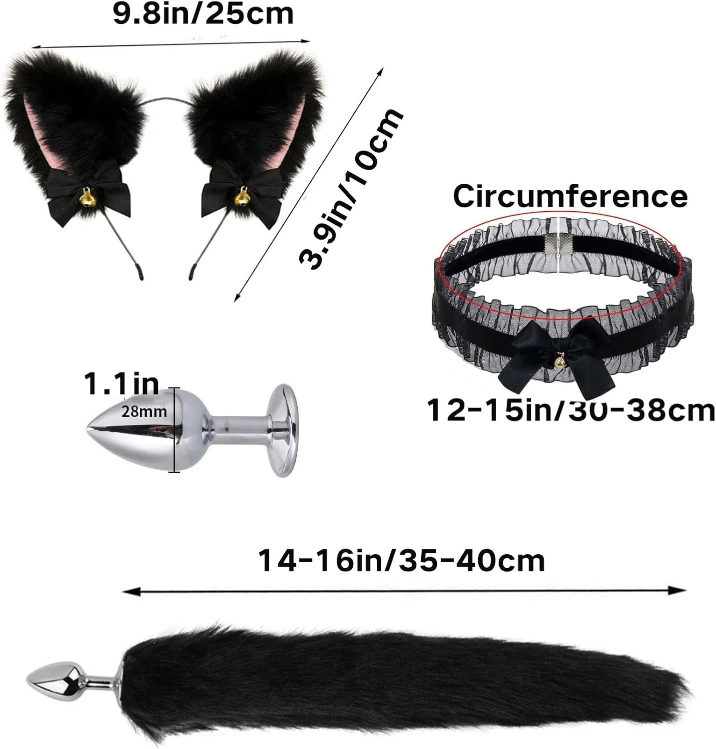 WildDesire Faux Fur Tail Plug BDSM Cosplay Set - Image 4