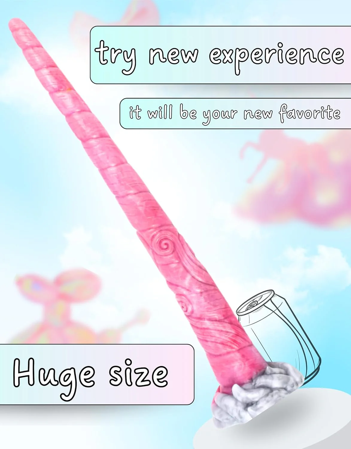 FawnAllure 18" Extra Long Thin Dildo - Image 4