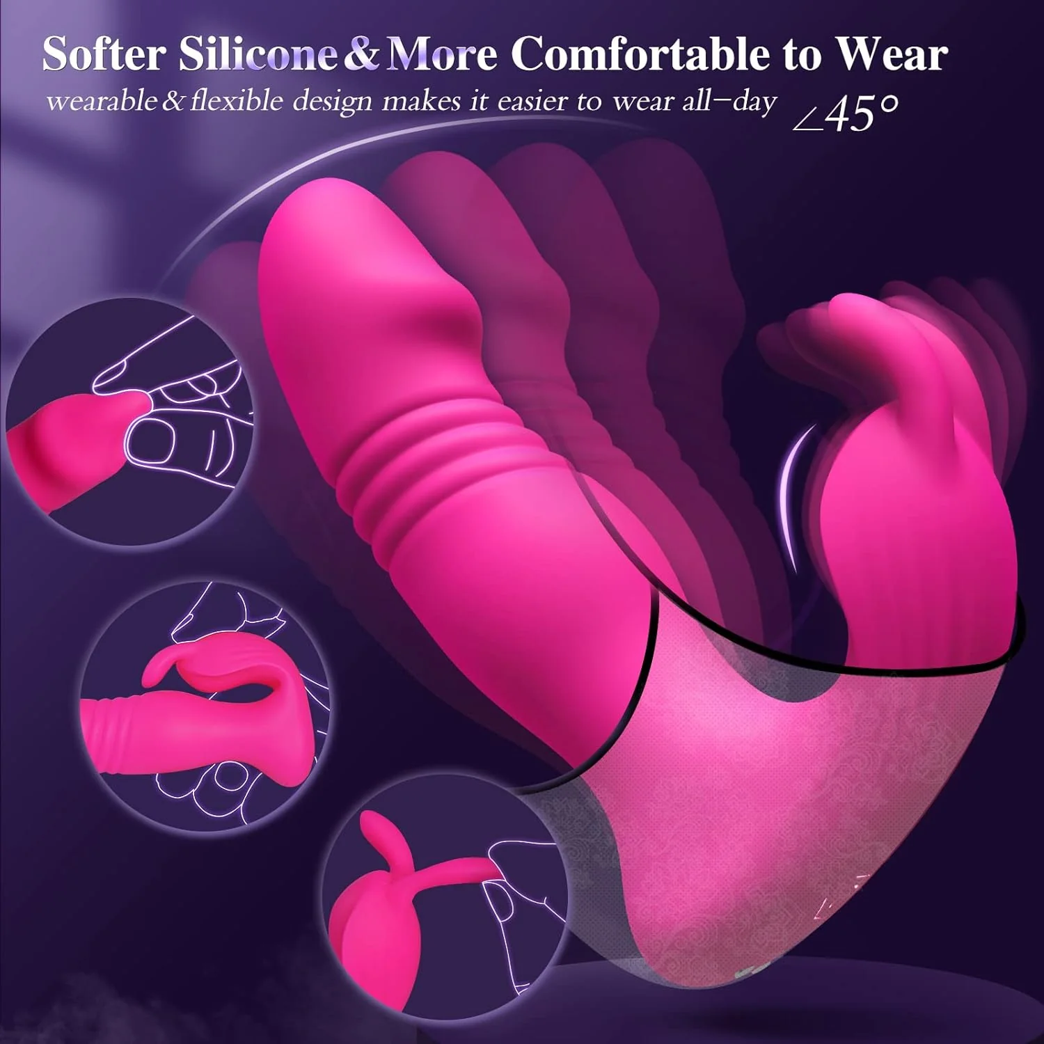 FawnThrust 3-in-1 Wearable Remote-Controlled Rabbit Vibrator - Image 3