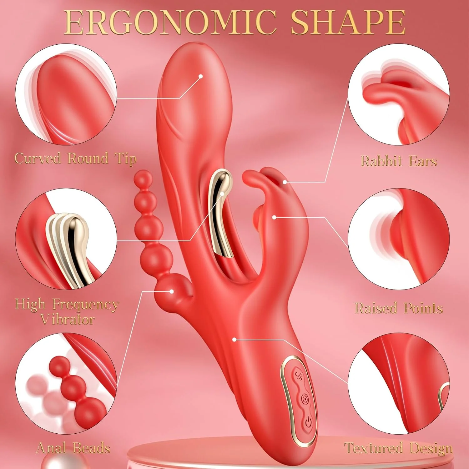 FawnTouch G-Spot Rabbit Dildo Vibrator - Image 4