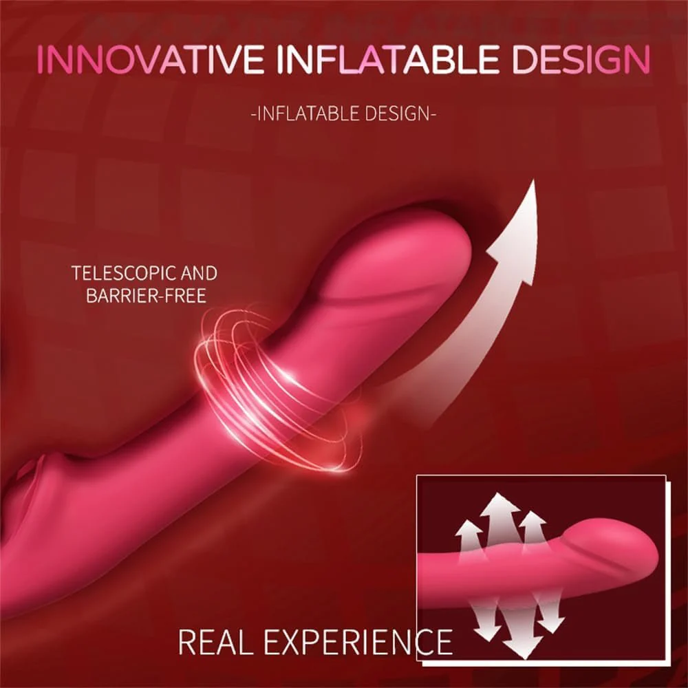 QuadSync Triple Head Strapless Strap On Vibrator - Image 4