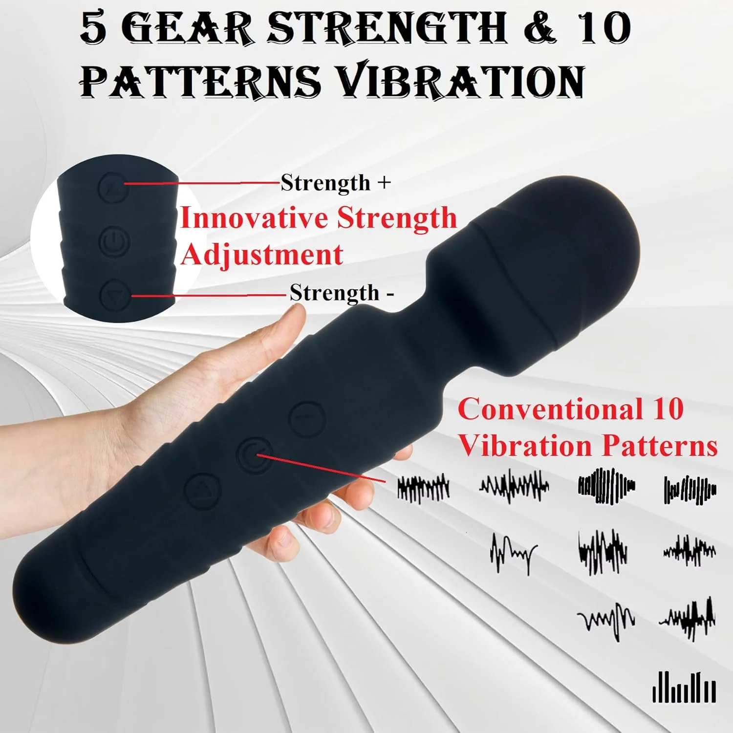 FlexiClimax G-Spot Wand Vibrator 10 Modes 5 Intensities - Image 2