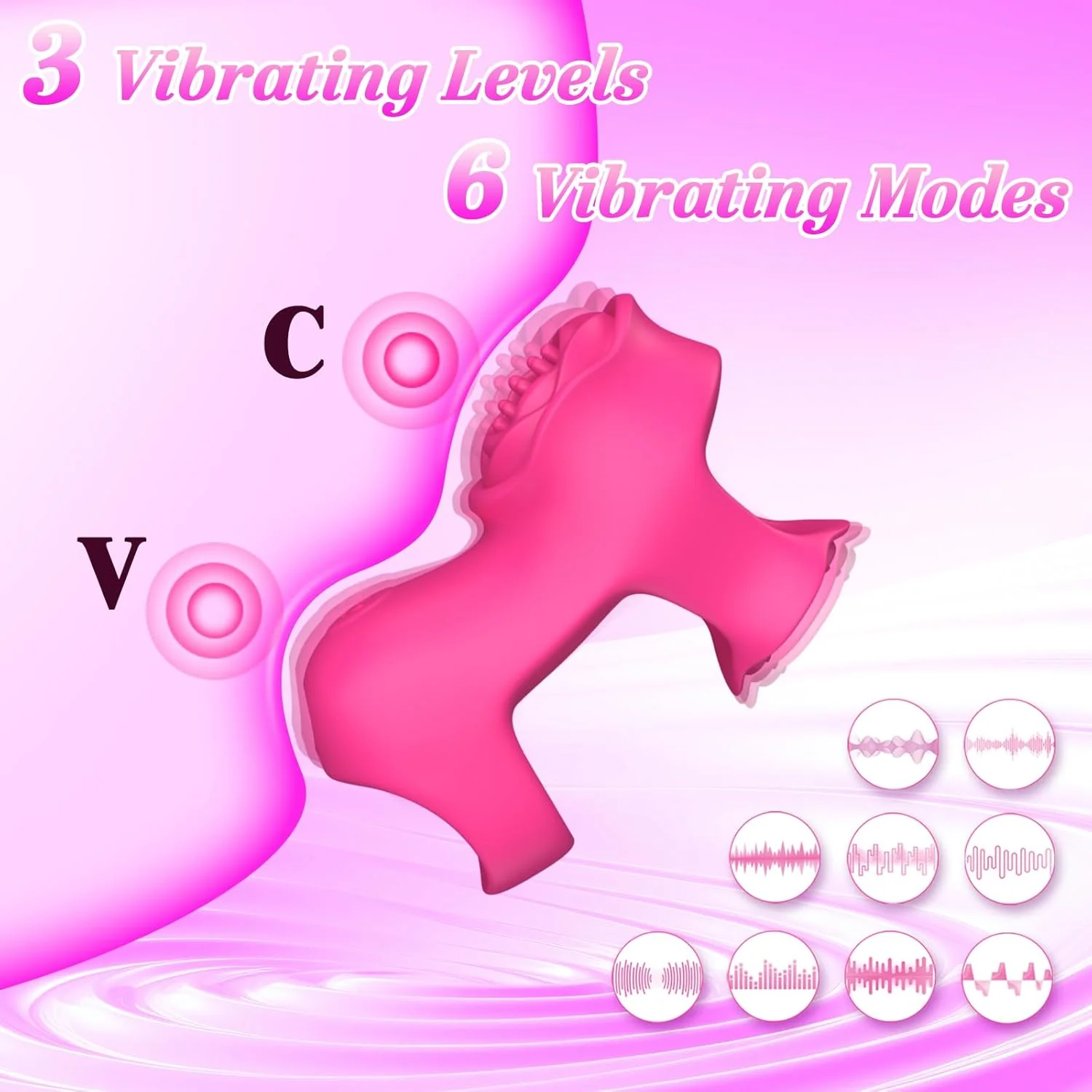 RoseDual App Control Finger Vibrator Dual Zone 9 Modes - Image 3