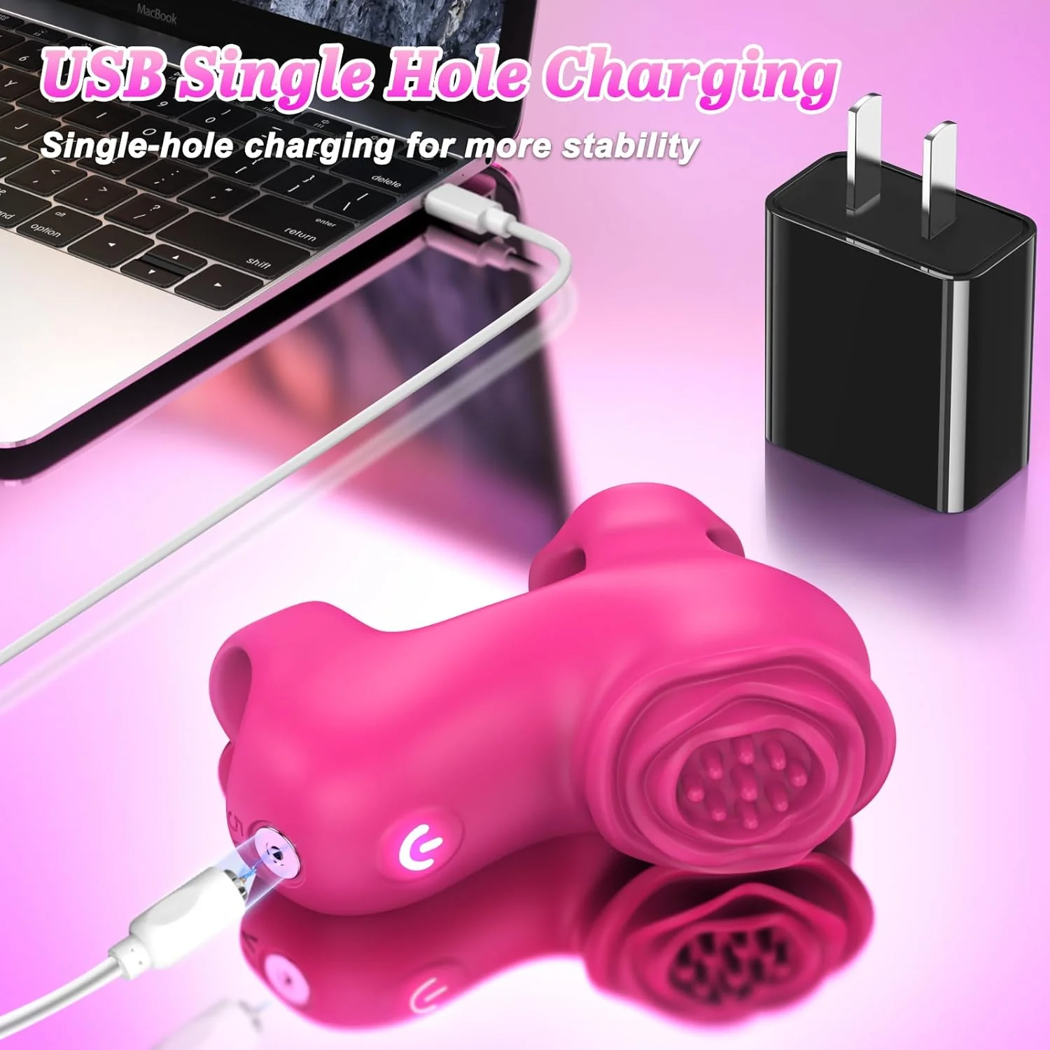 RoseDual App Control Finger Vibrator Dual Zone 9 Modes - Image 5