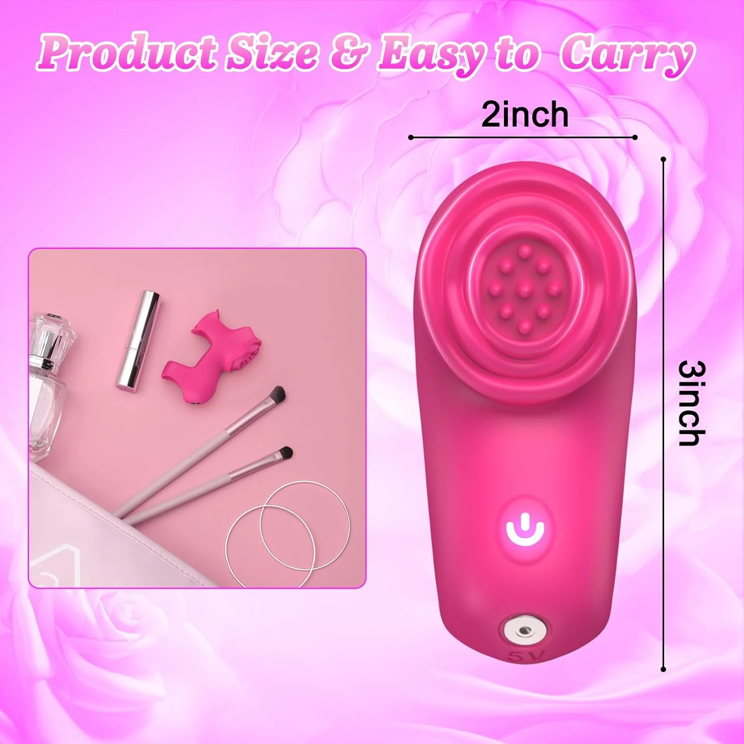 RoseDual App Control Finger Vibrator Dual Zone 9 Modes - Image 6