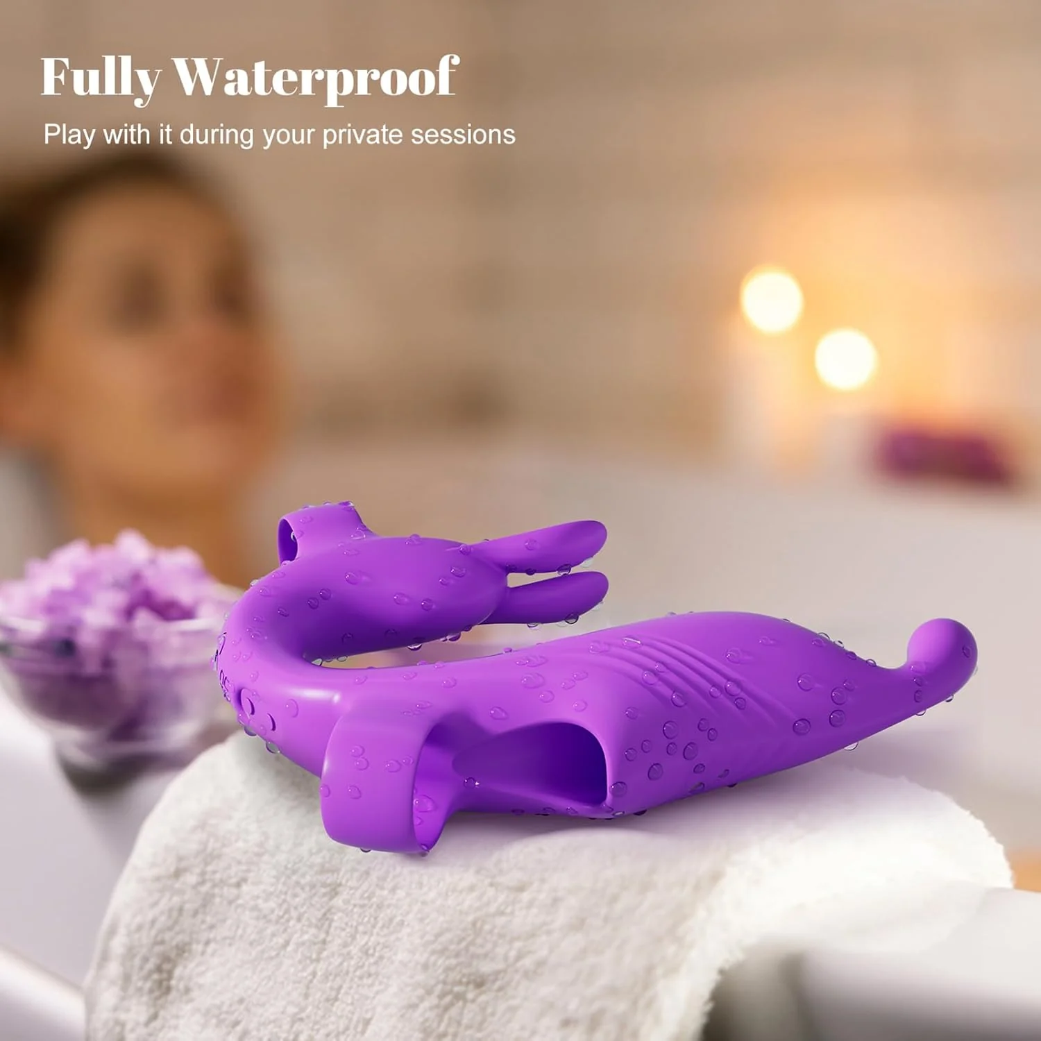 FlexPulse Rabbit Finger Vibrator 10 Modes Quiet Waterproof - Image 4