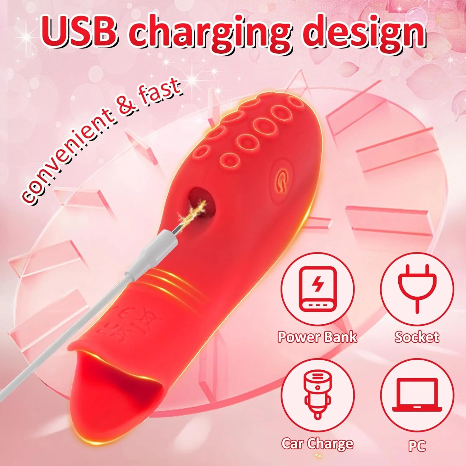 OctaPulse Mini Finger Vibrator 10 Modes Quiet Waterproof - Image 5