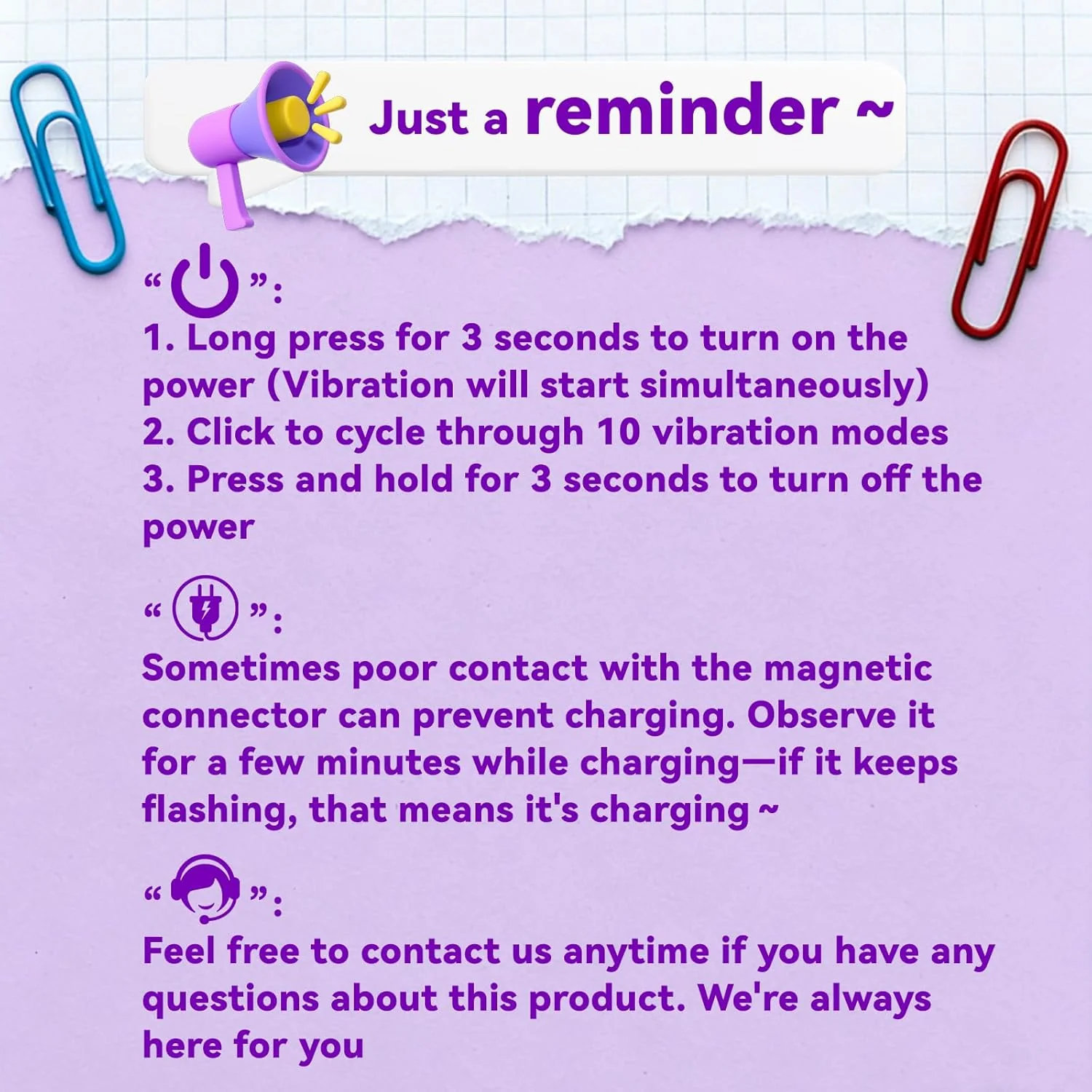 VioraX Finger Vibrator 10 Modes Waterproof Mini Purple - Image 8
