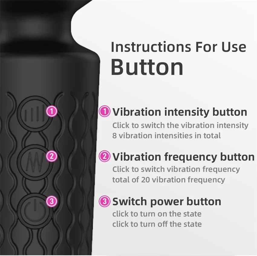 FlexiWave 20 Mode Wand Vibrator - Image 16