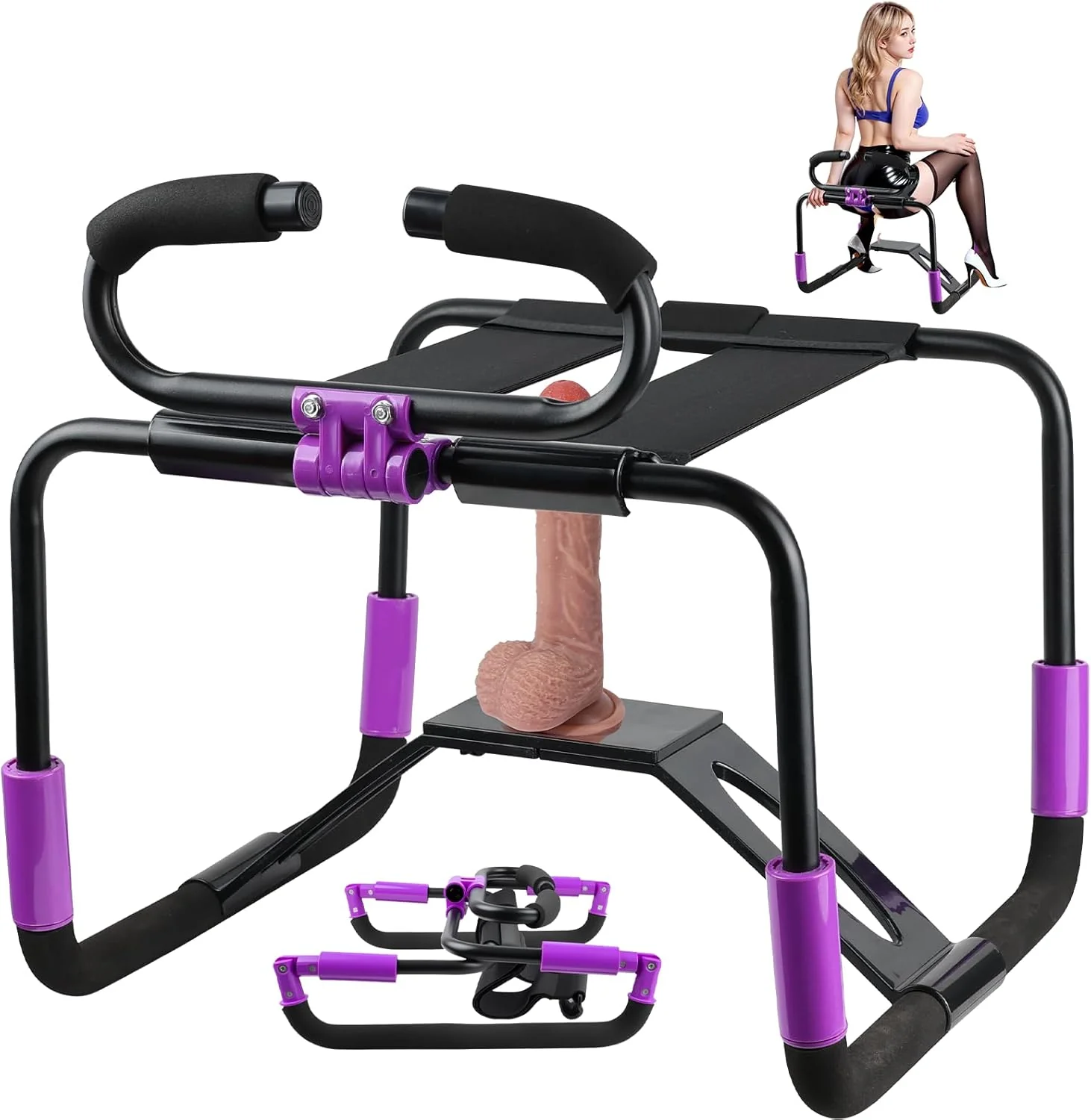 RotateFlex Adjustable Sex Chair with Dildo Mount - Image 2